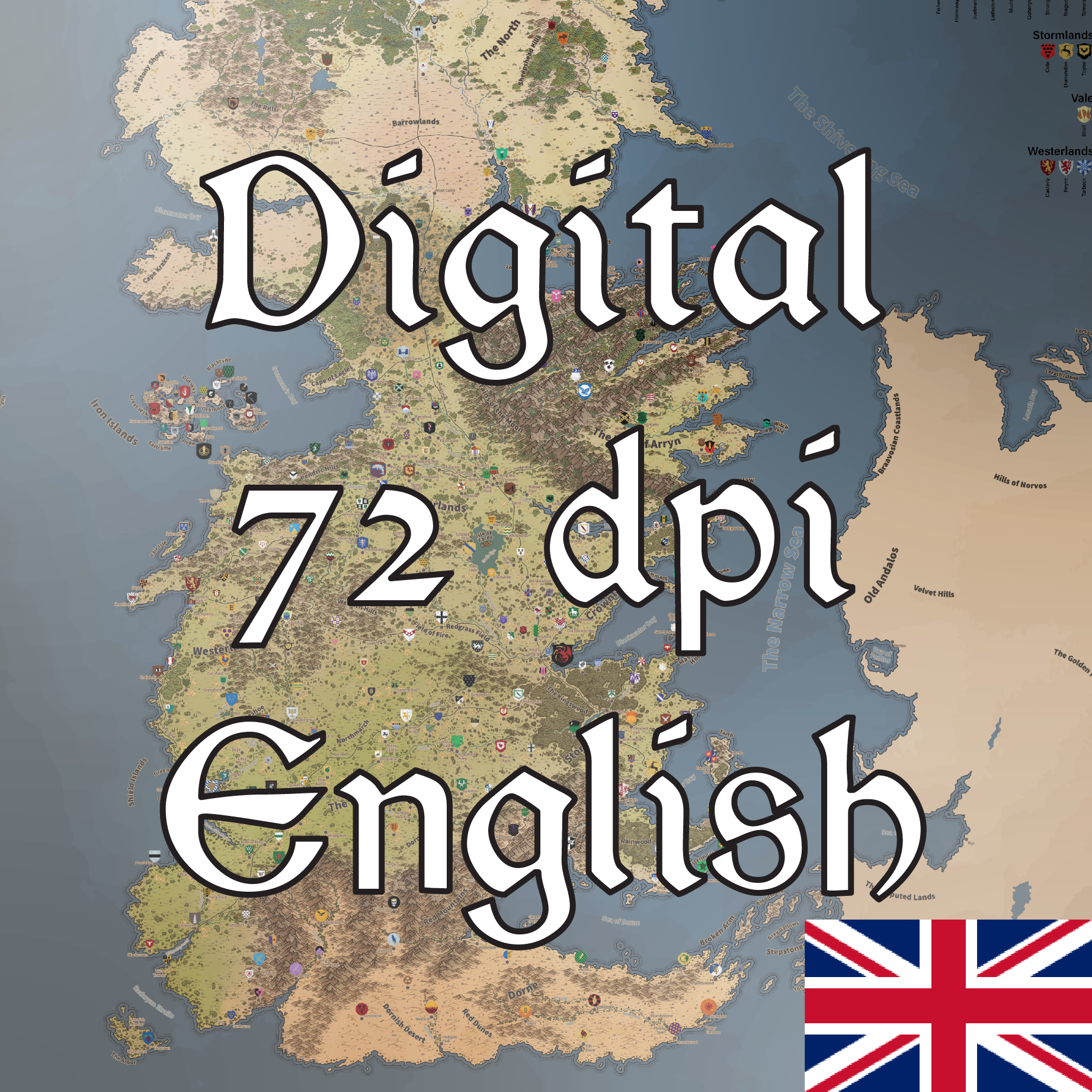 Westeros Map (Digital / 72dpi / English)