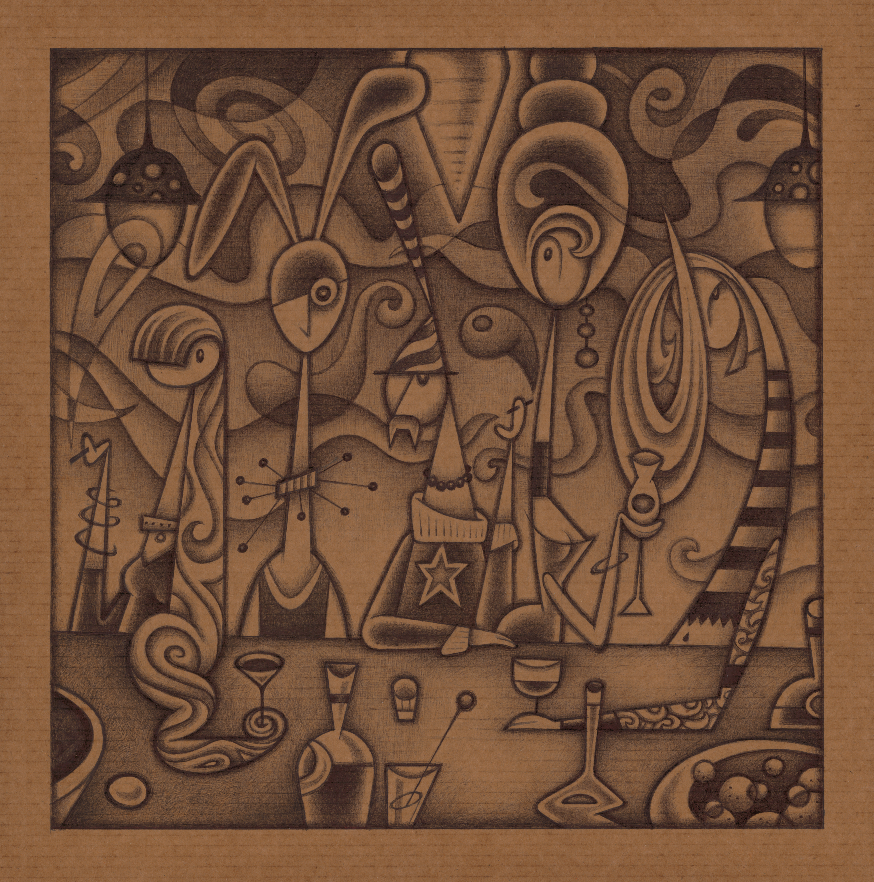 All Tomorrow's Parties (ballpoint pen, cardboard)