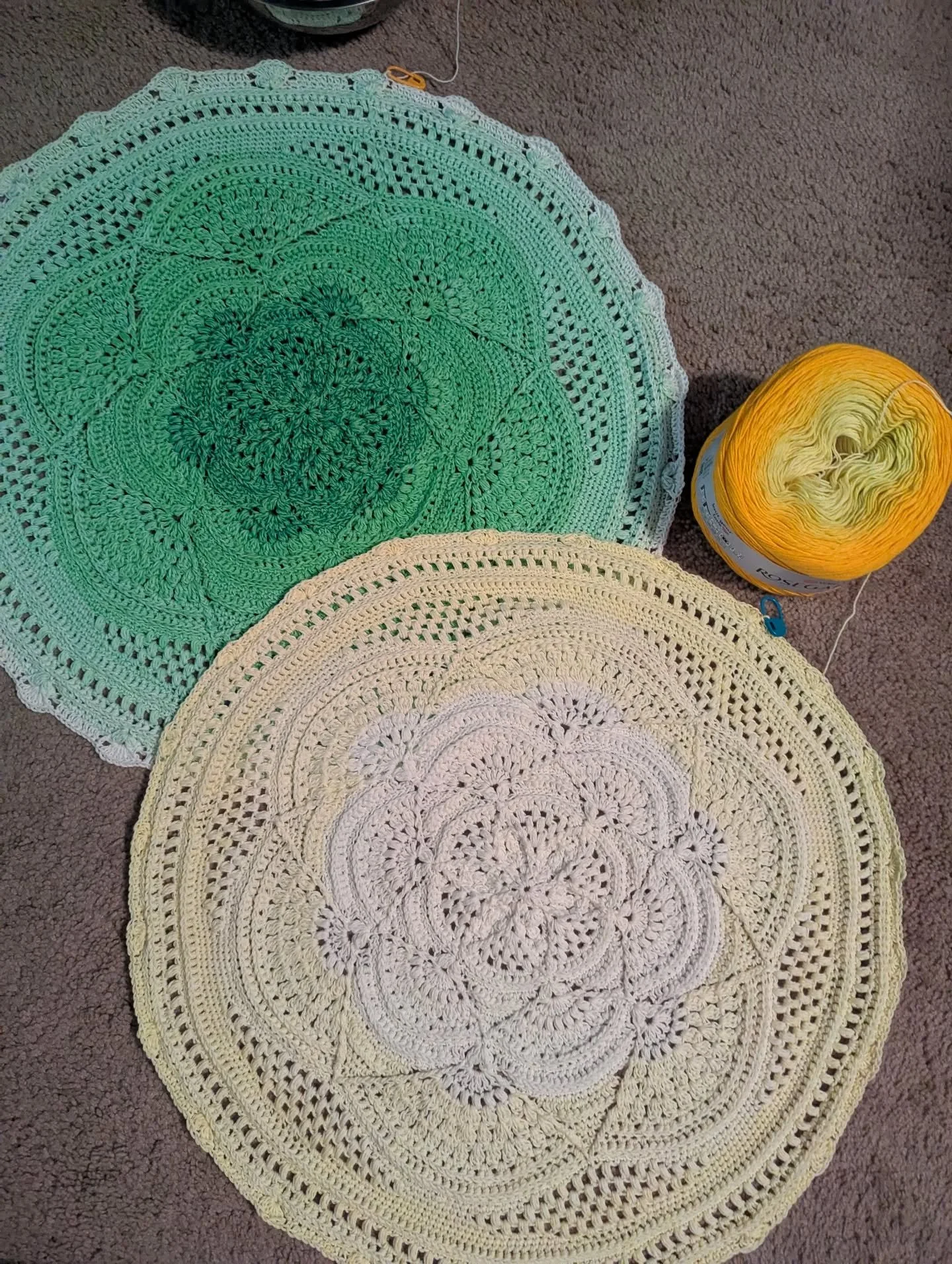 Got the yellow caught up with the green
