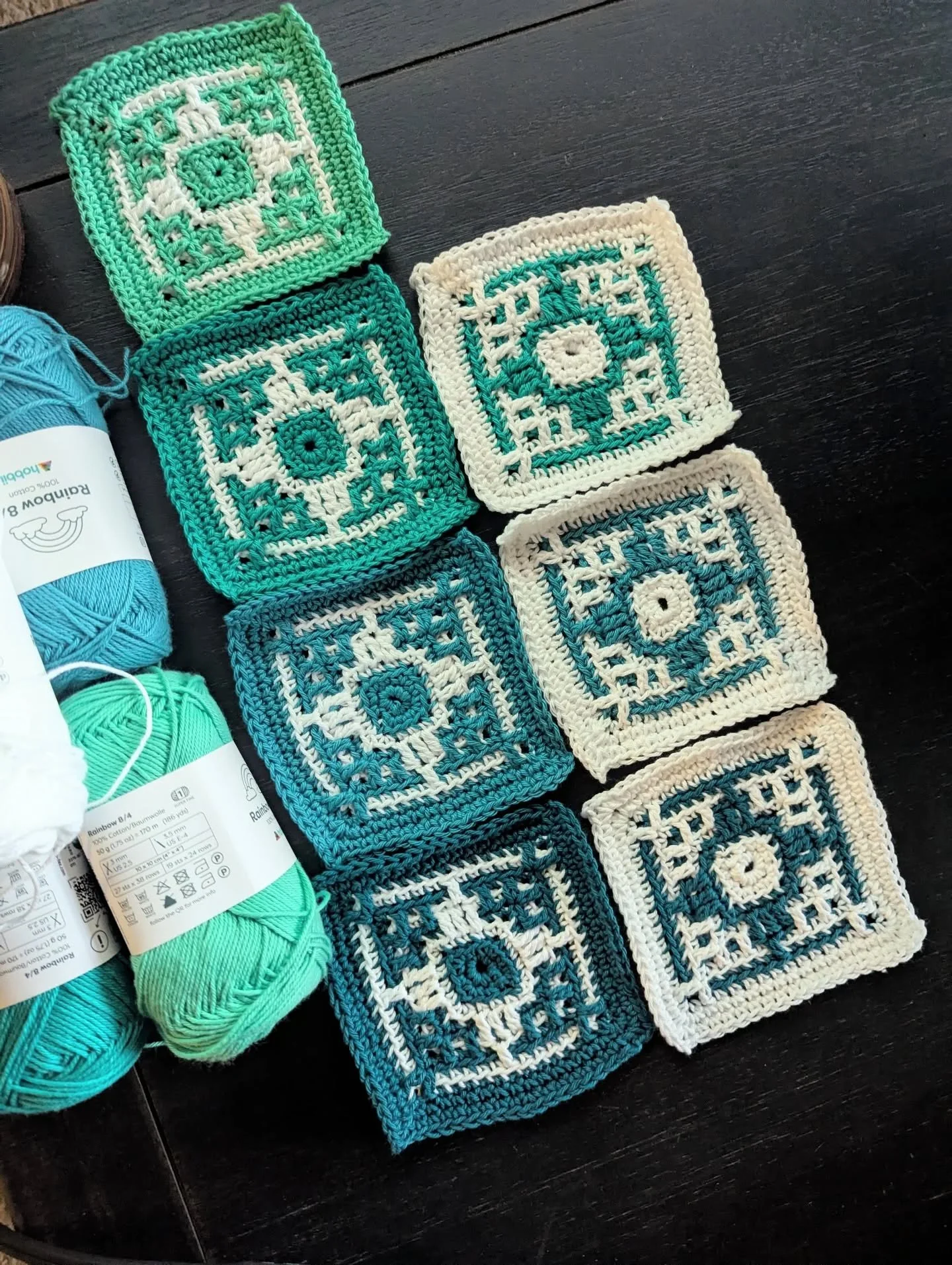 Liking this Native American-ish/oceanic theme.  Let's see what this turns into #mieliepapmosaic