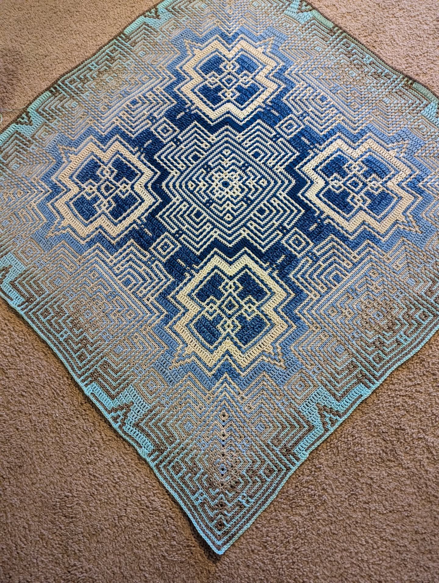 Blue #kaleidoscope #mosaic round 88/138