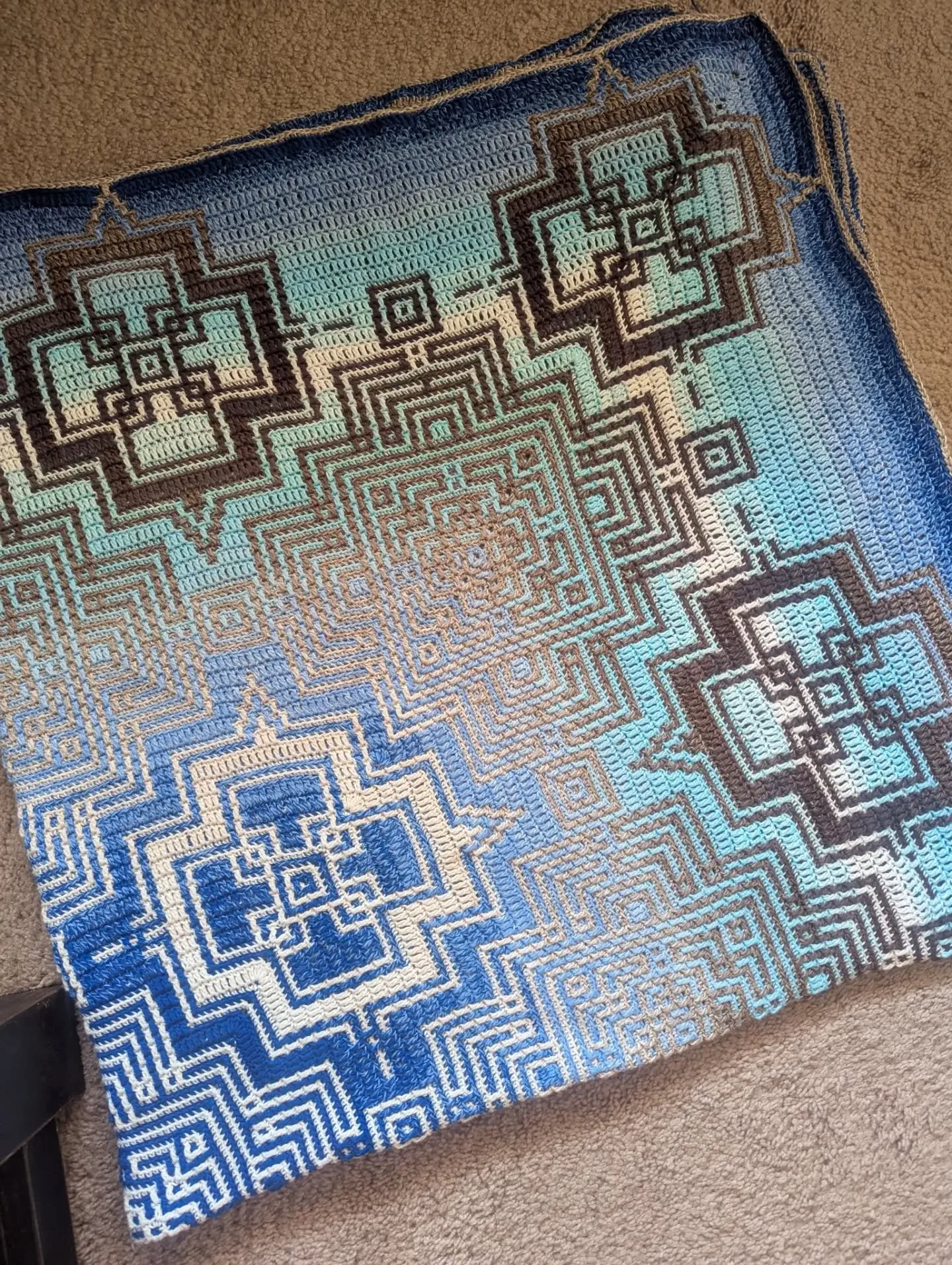 3 more rows to go #kaleidoscope #mosaic