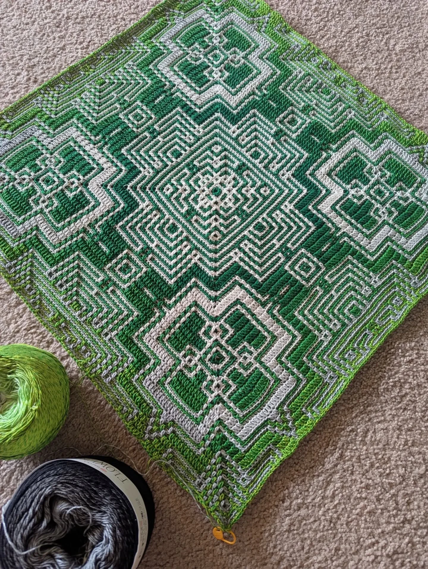Green #kaleidoscope #mosaic in progress