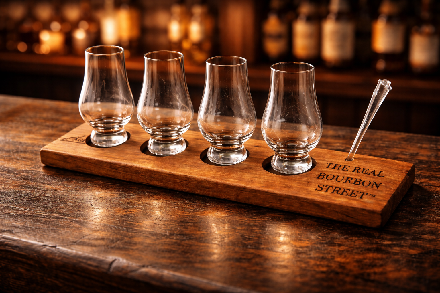 The Real Bourbon Street Flight Tray