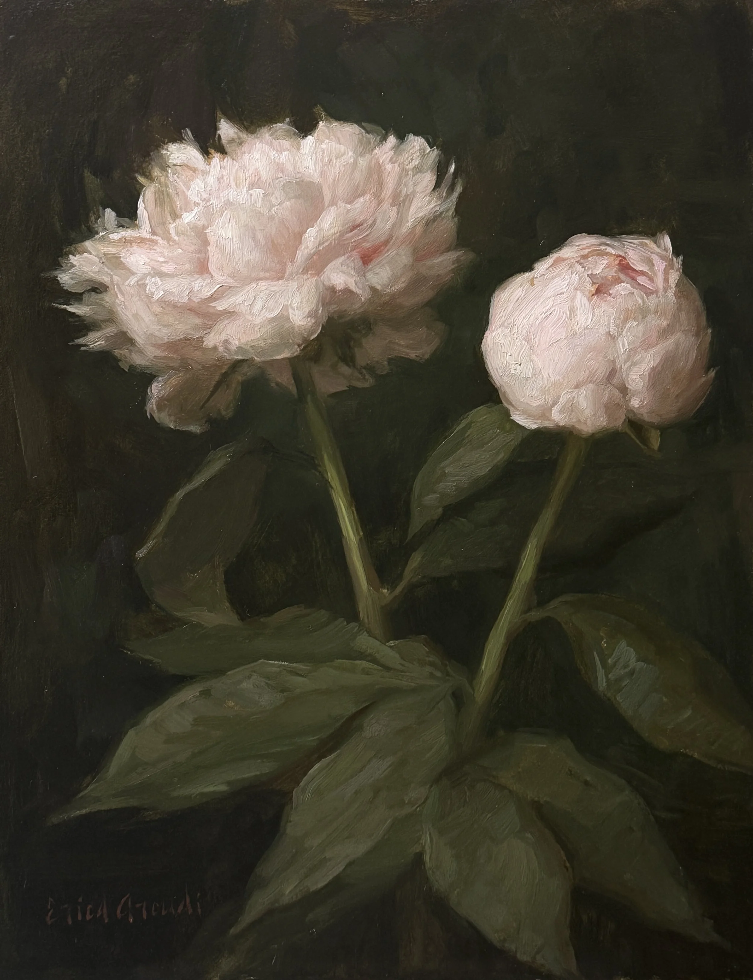 "White Peonies" is available at Collins Galleries. Click or tap the image to visit the gallery's website. 