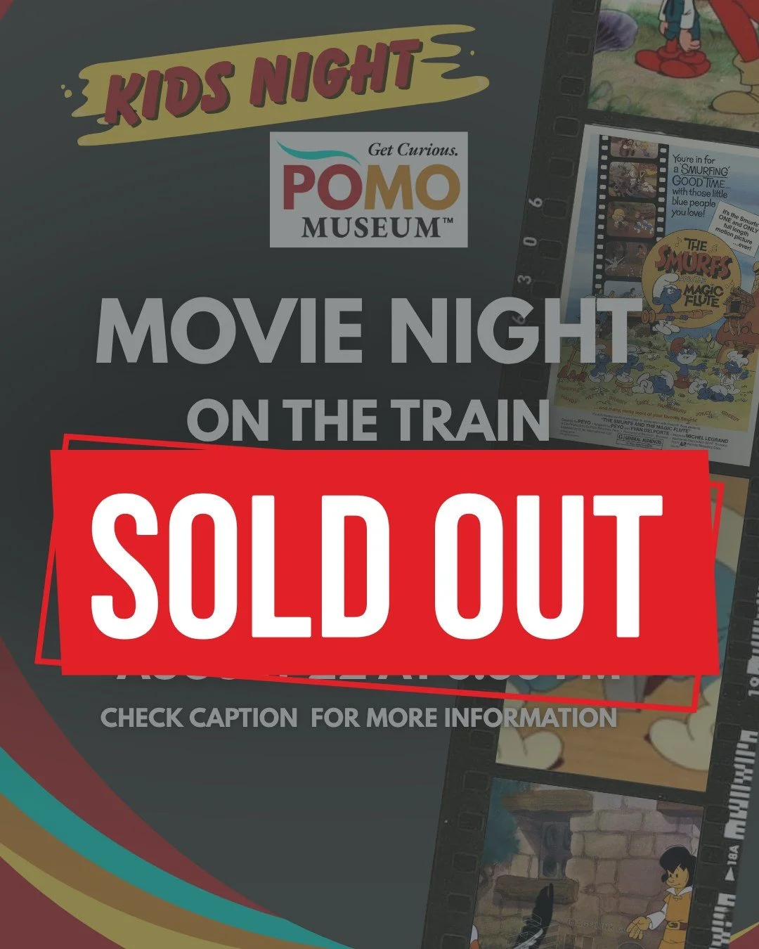 We are happy to announce that Movie Night on the Train this upcoming Saturday is SOLD OUT! 

🎟Thank you all for purchasing a ticket, and we hope to host you again soon.

#POMOMuseum #movienight #Smurfs