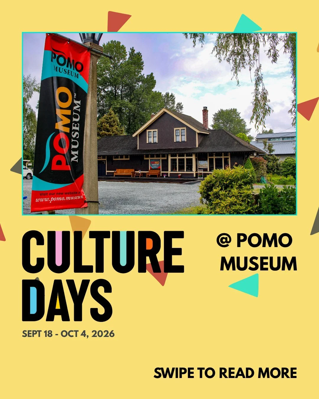 Culture Days is coming up, and did you know POMO Museum is hosting three events in the Port Moody Hub? Check us out for 

🍄A Mushroom Viewing Walk on September 19 @ 2 pm

🎬A Movie Night on the Train: Young Frankenstein (1974) on September 26 @ 5 pm