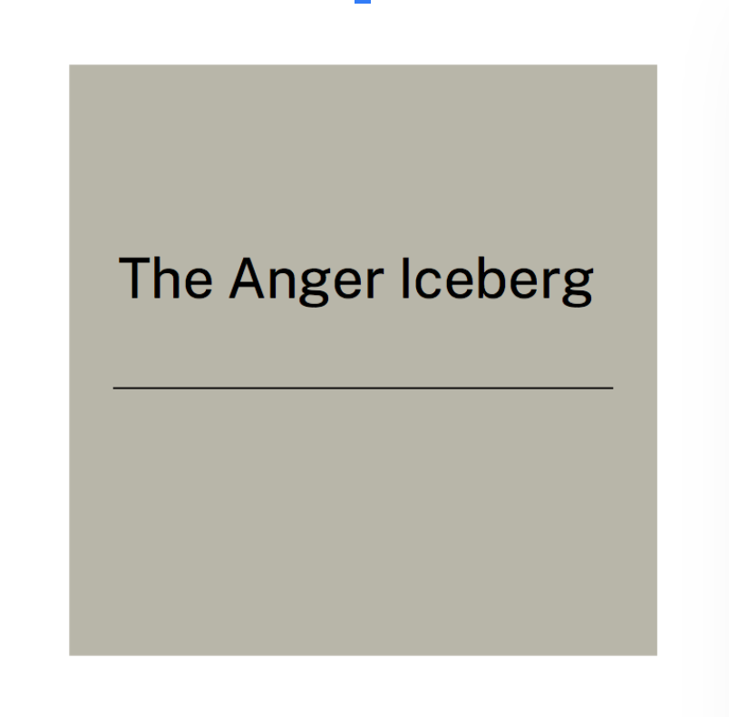 The Anger Iceberg