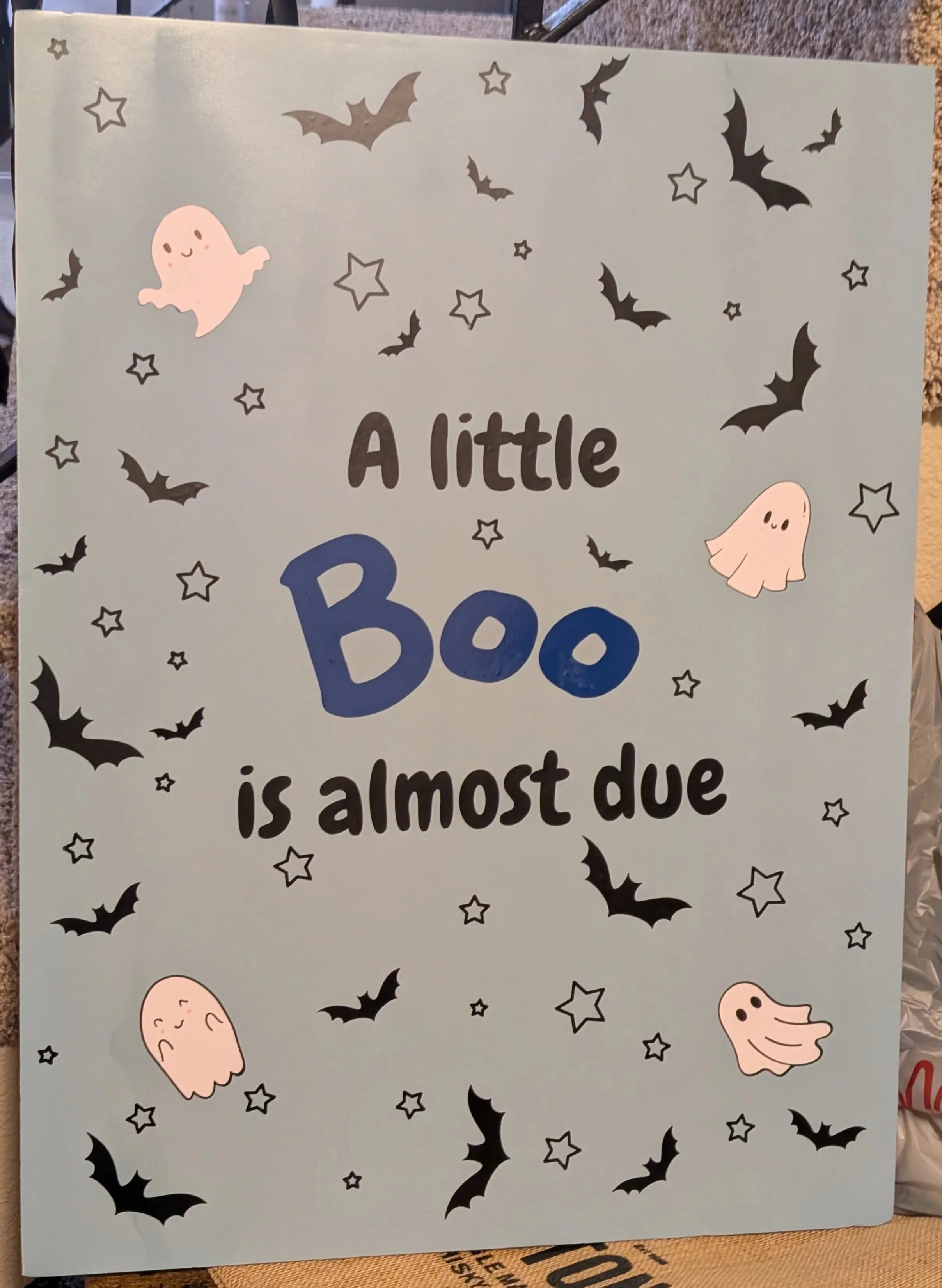 BOO-themed Baby Shower Sign