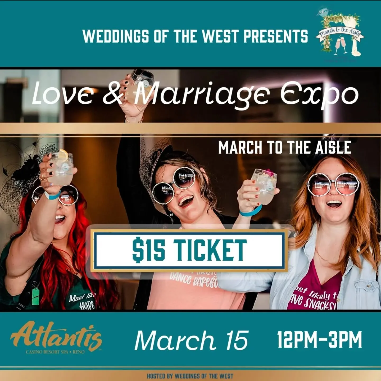 ✨THIS SUNDAY!✨

If you&rsquo;re engaged (or know someone who is) and planning a 2026 or 2027 wedding in the Reno-Tahoe area &amp; beyond, you DON'T want to miss this!

I&rsquo;ll be at the @weddingsofthewest March to the Aisle Wedding Expo in the @at