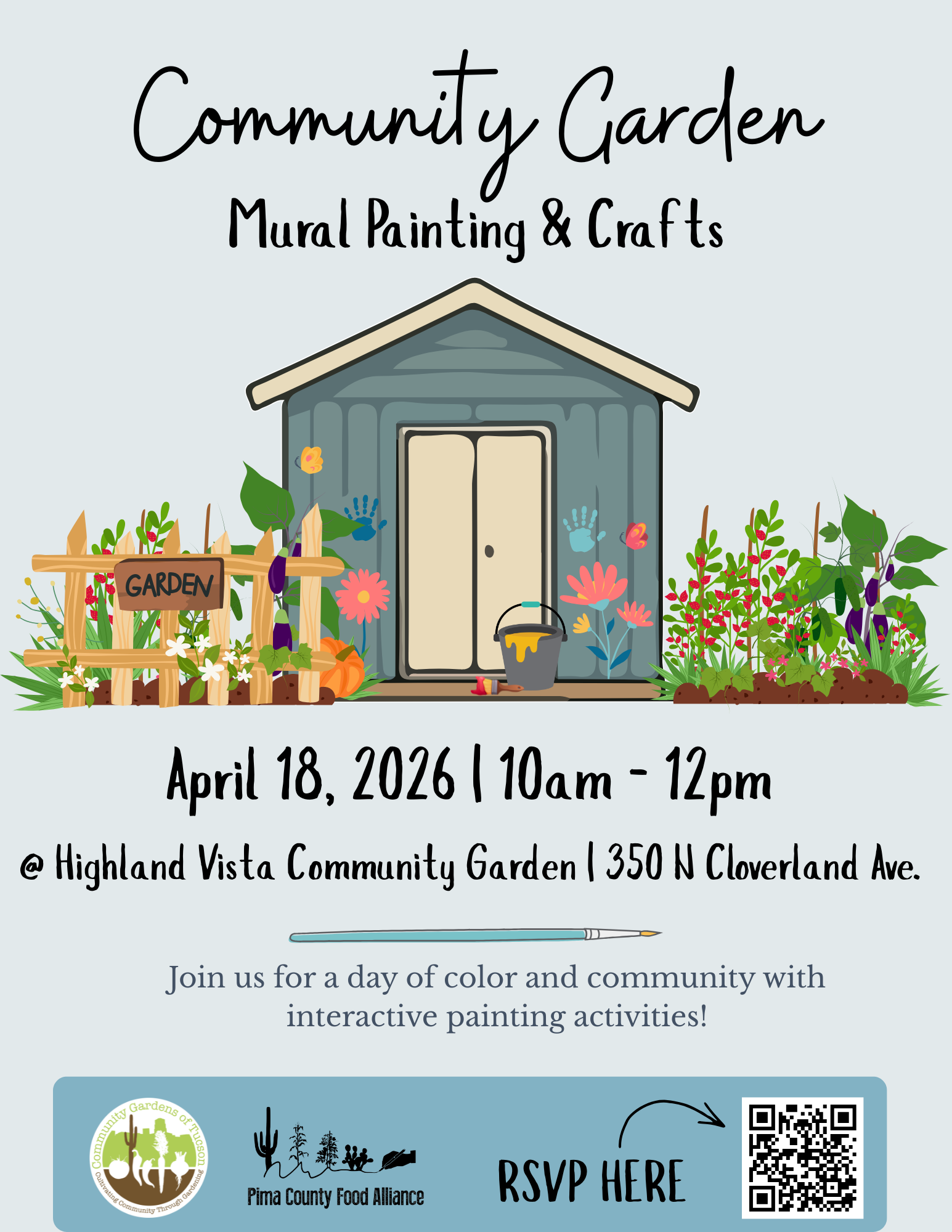 PCFA Highland Vista Garden Mural Event