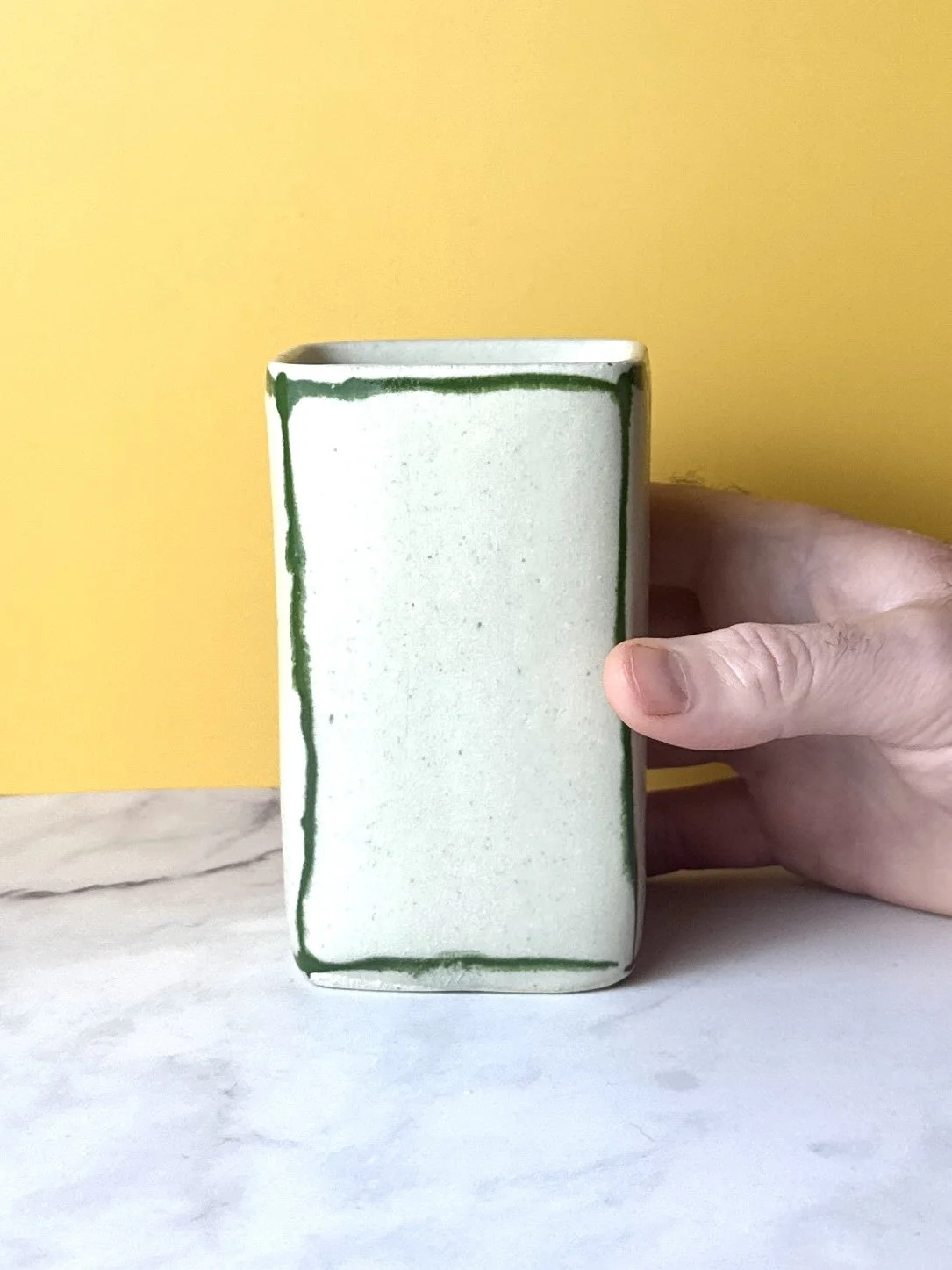 Square Cup (Green Edges)