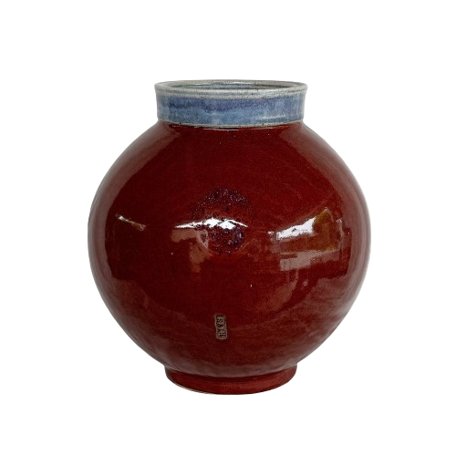 Red Orb Vase