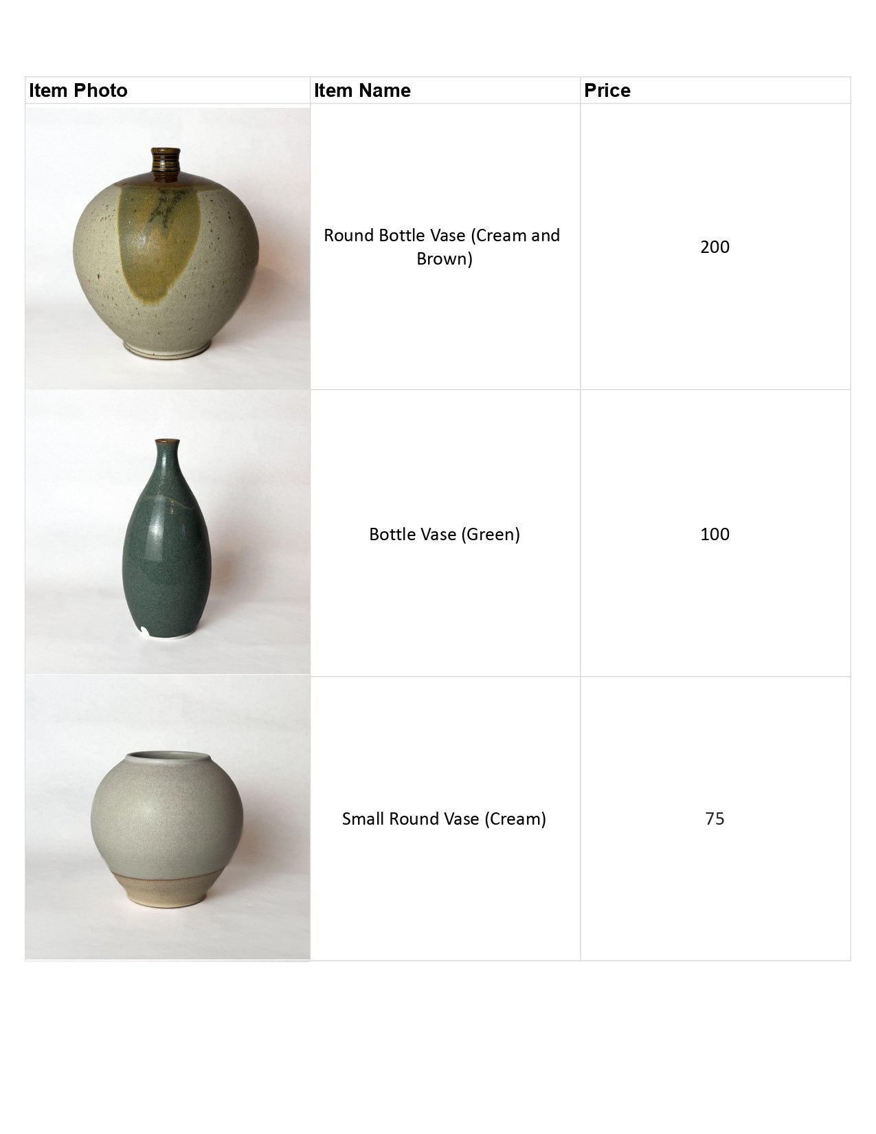 Henry West Design Order