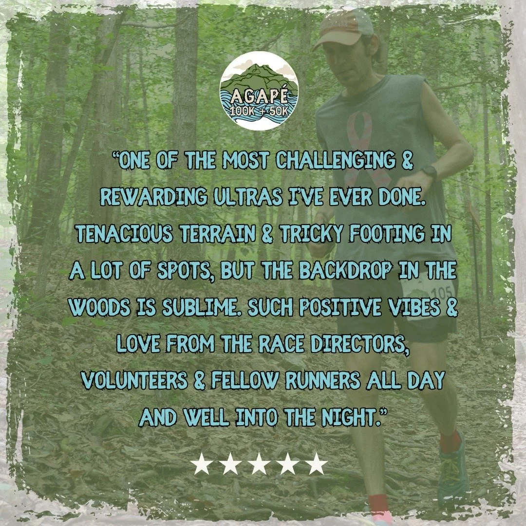 &ldquo;One of the most challenging &amp; rewarding ultras I&rsquo;ve ever done. Tenacious terrain &amp; tricky footing in a lot of spots, but the backdrop in the woods is sublime. Such positive vibes &amp; love from the race directors, volunteers &am