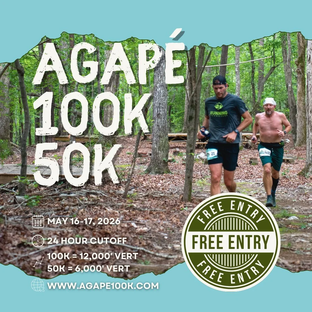 GIVEAWAY TIME!

We&rsquo;re giving away one FREE entry to the 2026 Agap&eacute; 100k this May.

Here&rsquo;s how to enter:
1️⃣ Follow @ultraculturerunning &amp; @agape100k 
2️⃣ Like this post
3️⃣ Tag a friend who&rsquo;d toe the line with you (each t
