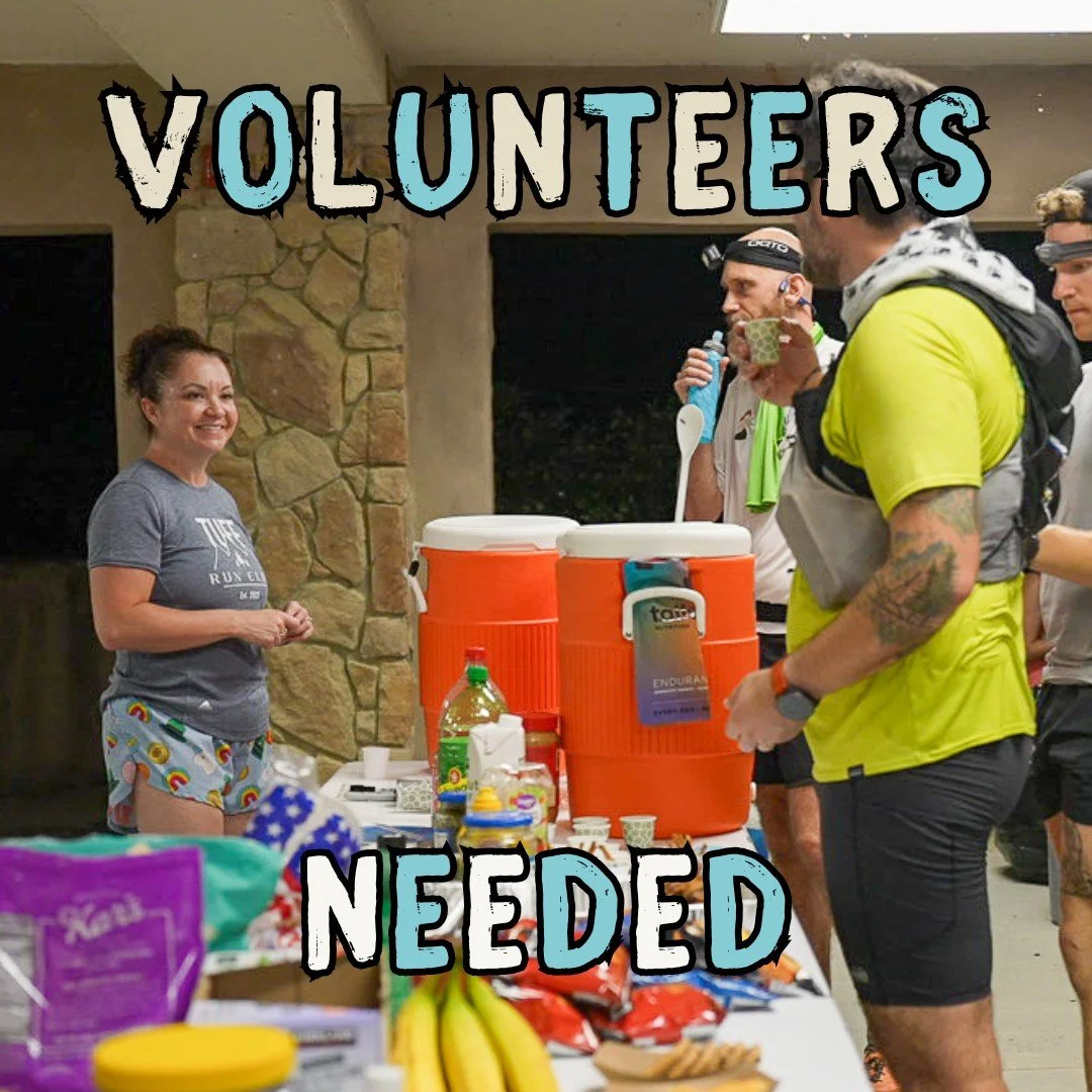 Not able to run the race? Volunteer registration is open! 

We have various time slots and opportunities for you to join us for a fun time in the woods, while supporting our runners. 

Register at @ultrasignup!