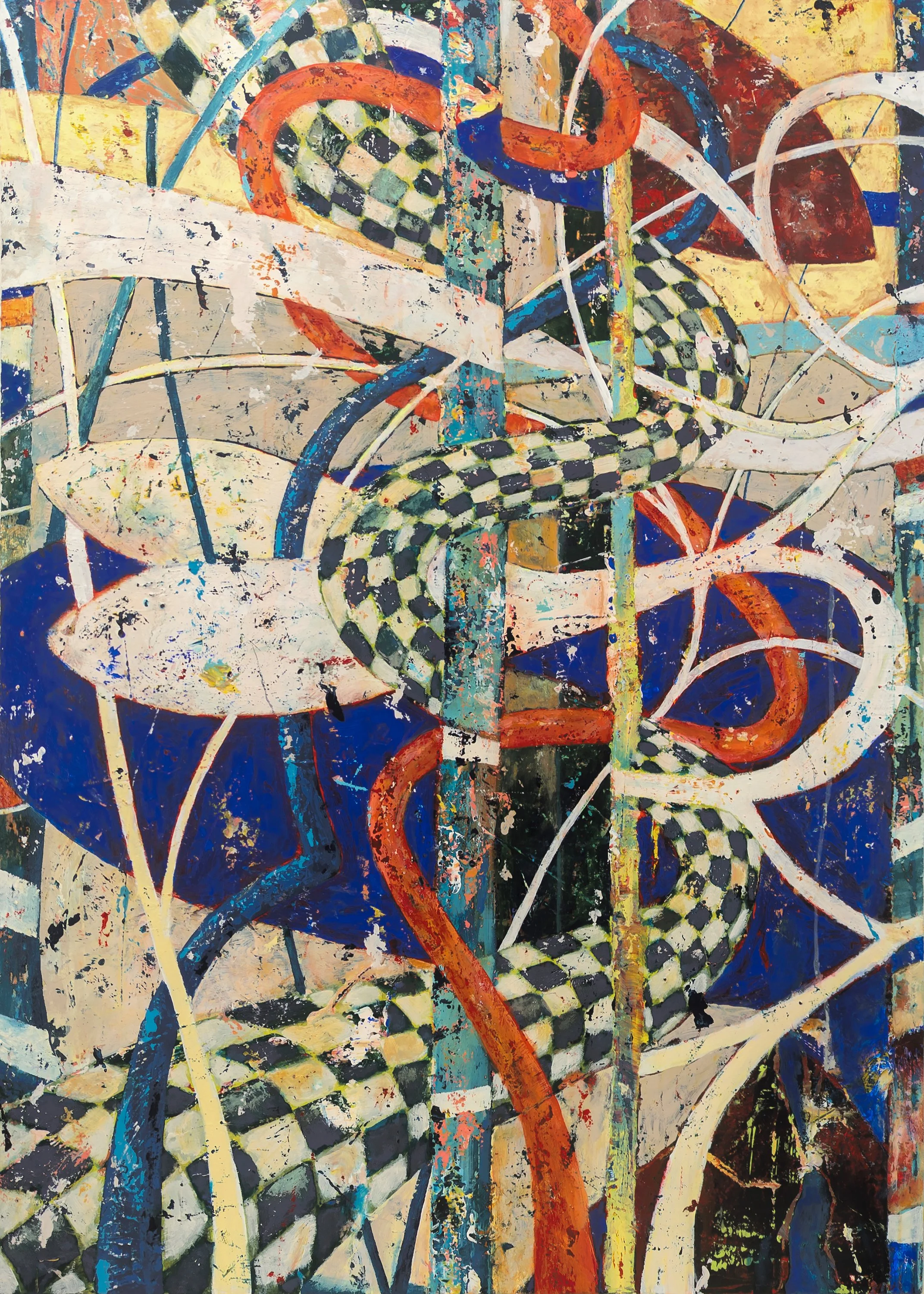 ASCENSION XII, acrylic on canvas, 42x30 in., MMXXIV