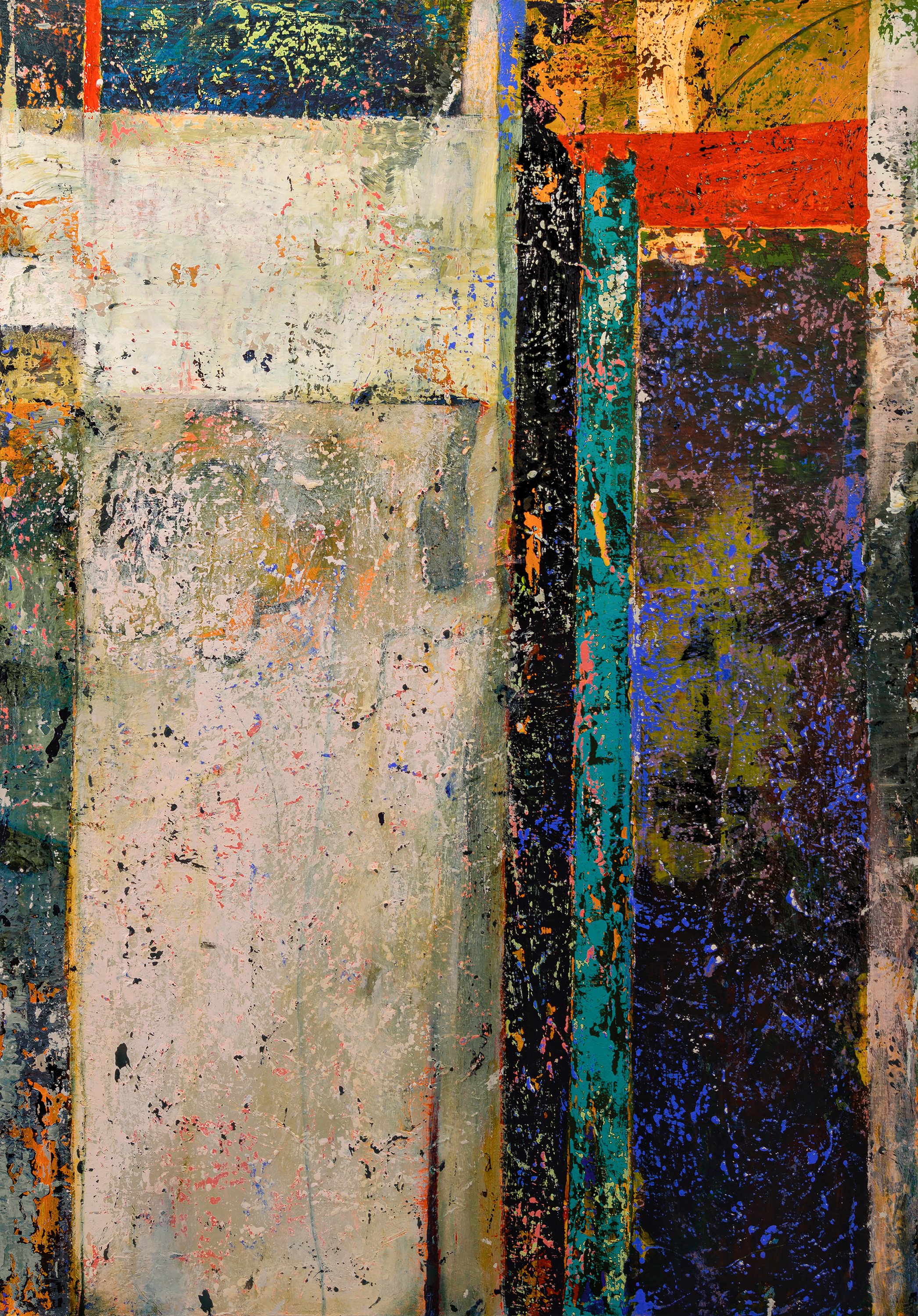 ISLAND FIELD, acrylic on canvas, 46 x 32 in., MMXXV