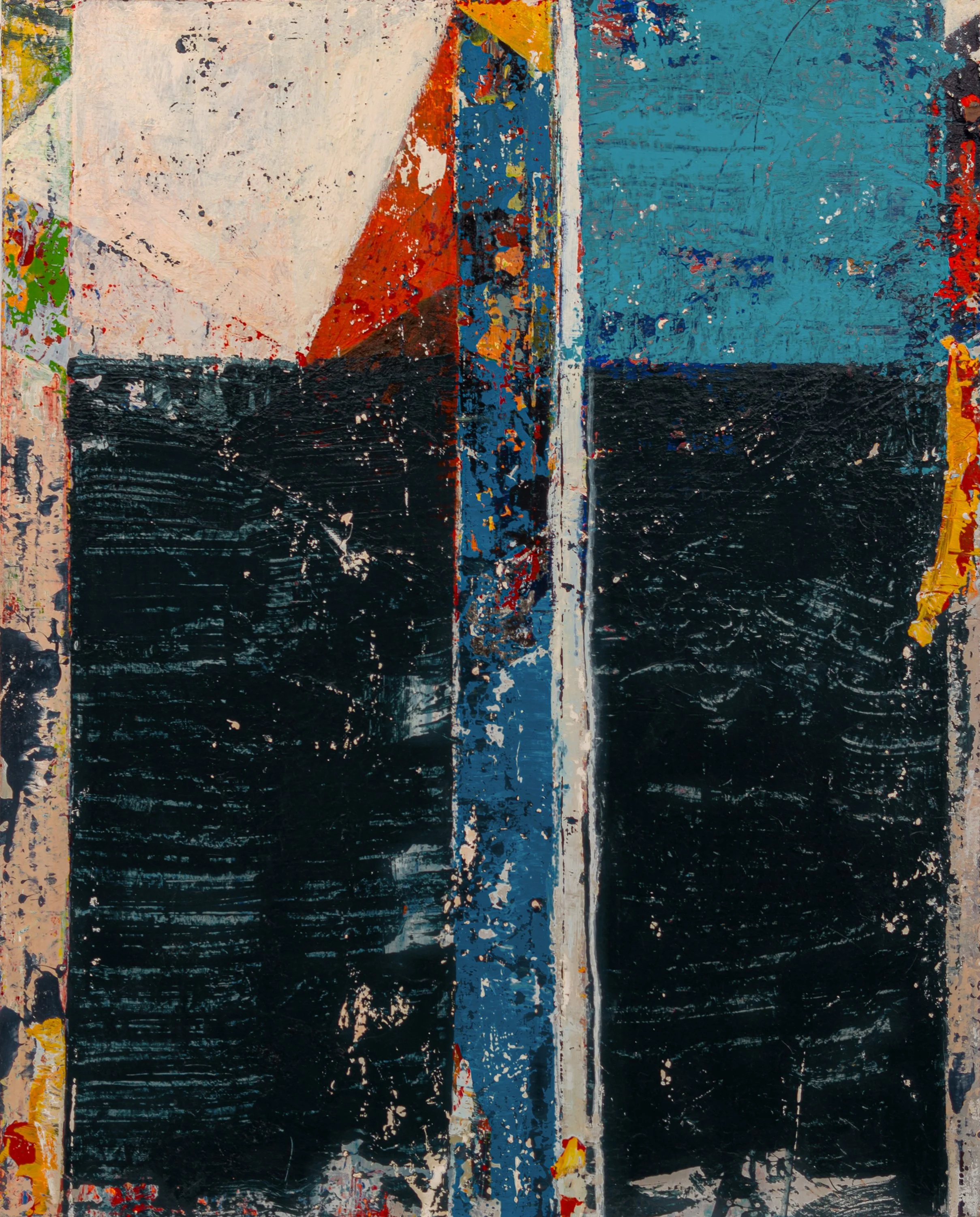 DOWNPOUR, acrylic on canvas, 30 x 24 in., MMXXII