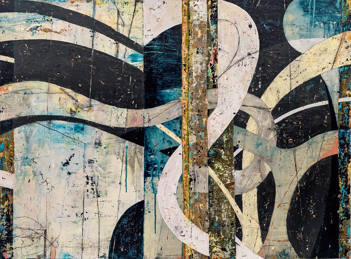 THE OUTGOING TIDE, acrylic on canvas, 30x40.5 in., MMXXV