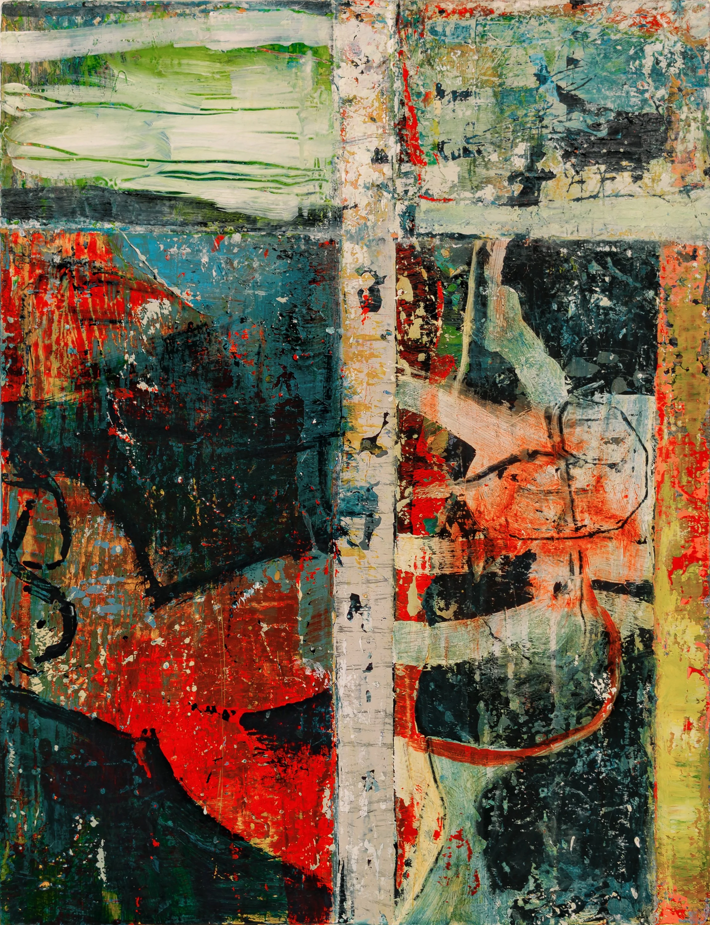 THE DEEP END, acrylic on canvas, 32 x 24 in., MMXX