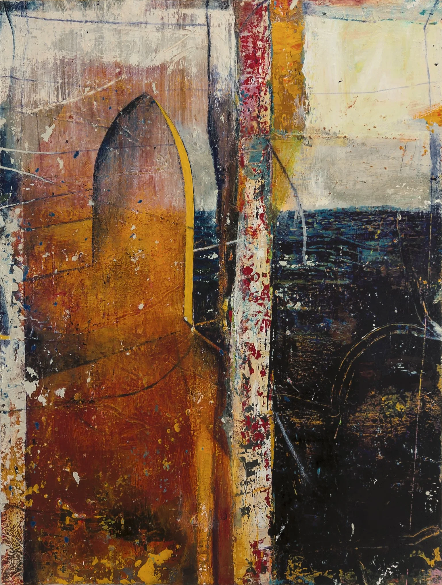 THE DEEP, acrylic on canvas, 32 x 24 in., MMXXV