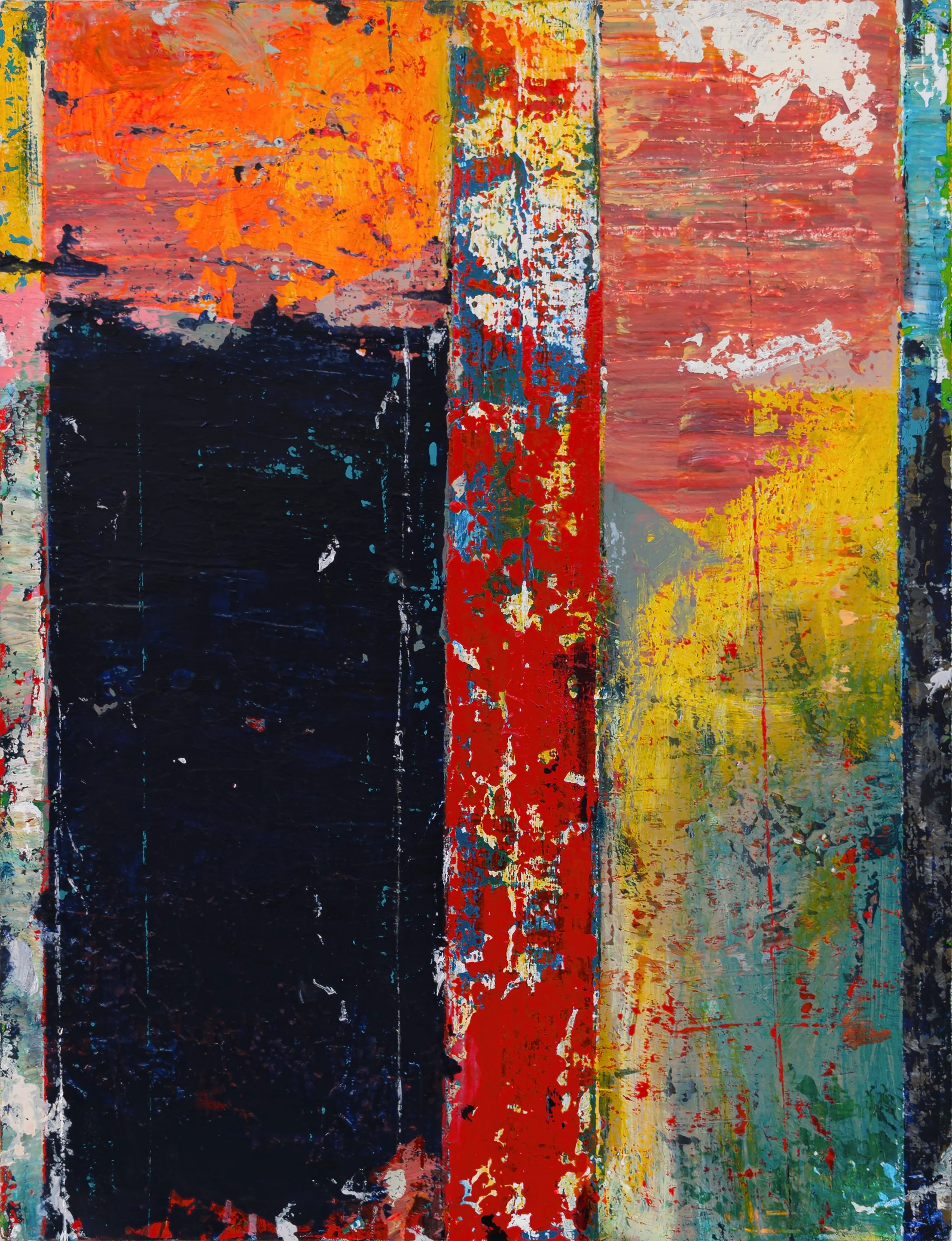 LELLEPH’S COLORS, acrylic on canvas, 26 x 20 in., MMXXII