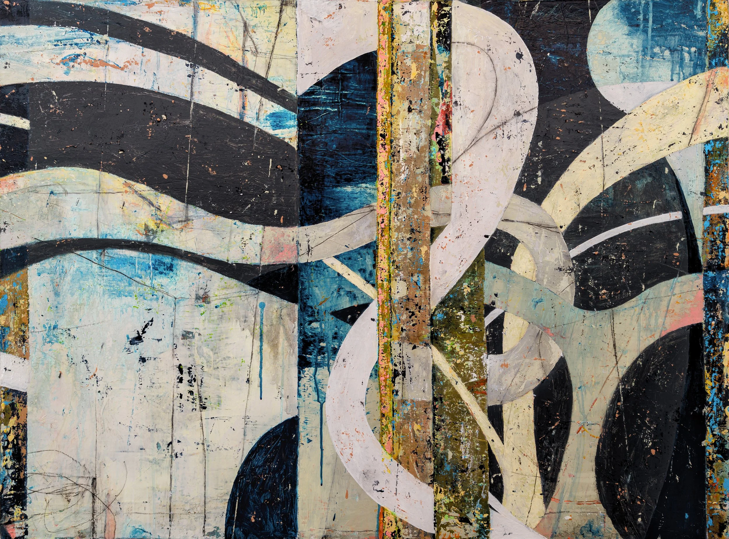 THE OUTGOING TIDE, acrylic on canvas
30 x 40.5 in., MMXXV