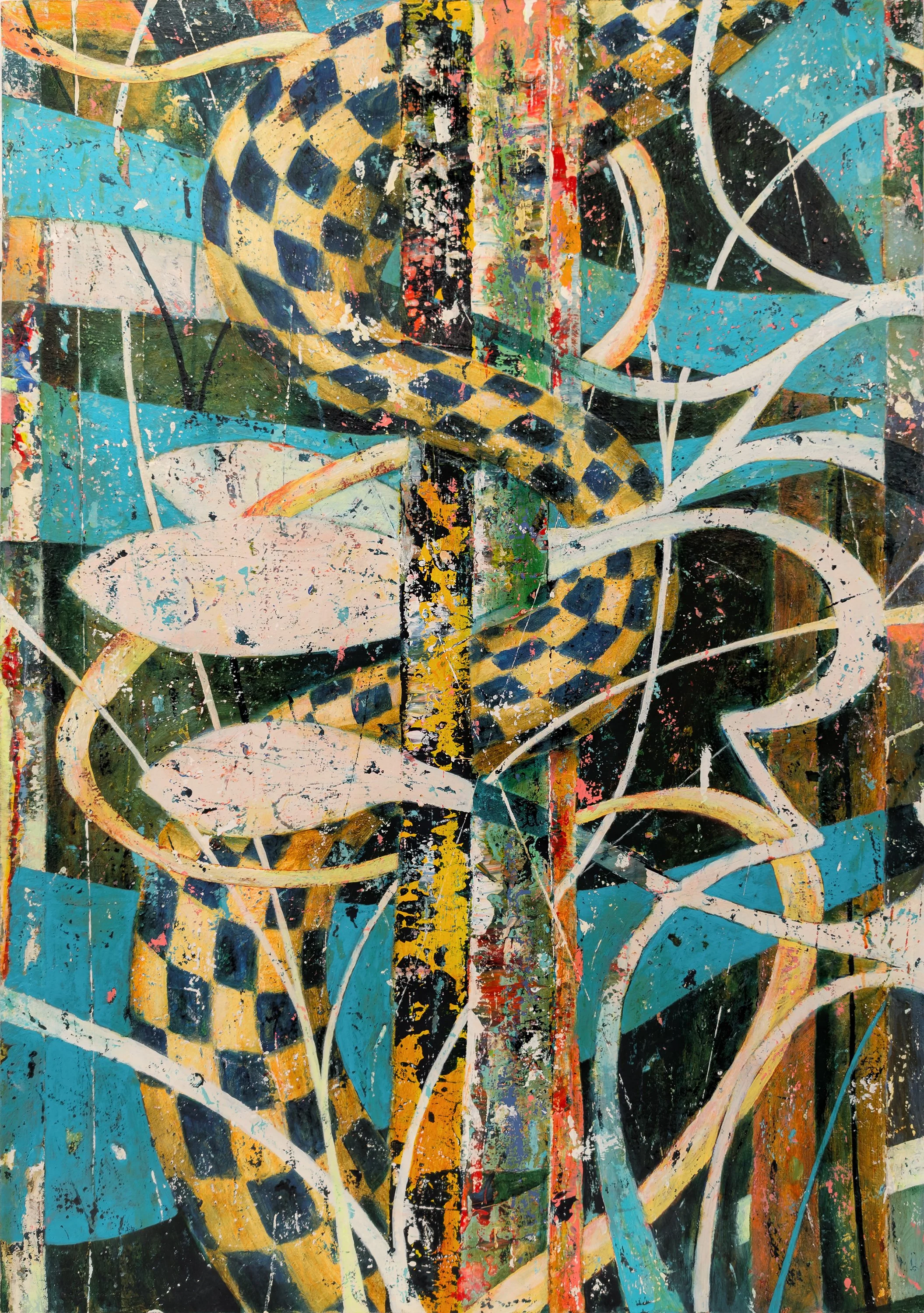 ASCENSION XIII, acrylic on canvas, 46x32 in., MMXXIV