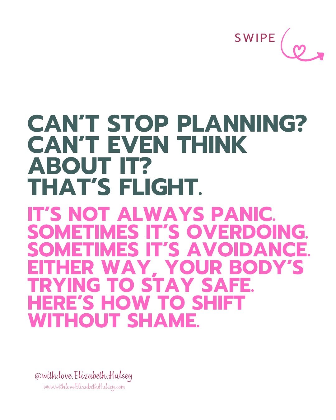 Flight often looks like busy&mdash;&ldquo;I&rsquo;m fine, let&rsquo;s go get coffee,&rdquo; rushing from task to task.
But it&rsquo;s not just being busy. It&rsquo;s avoiding.
Avoiding slowing down. Avoiding feelings.
Avoiding the truth that somethin