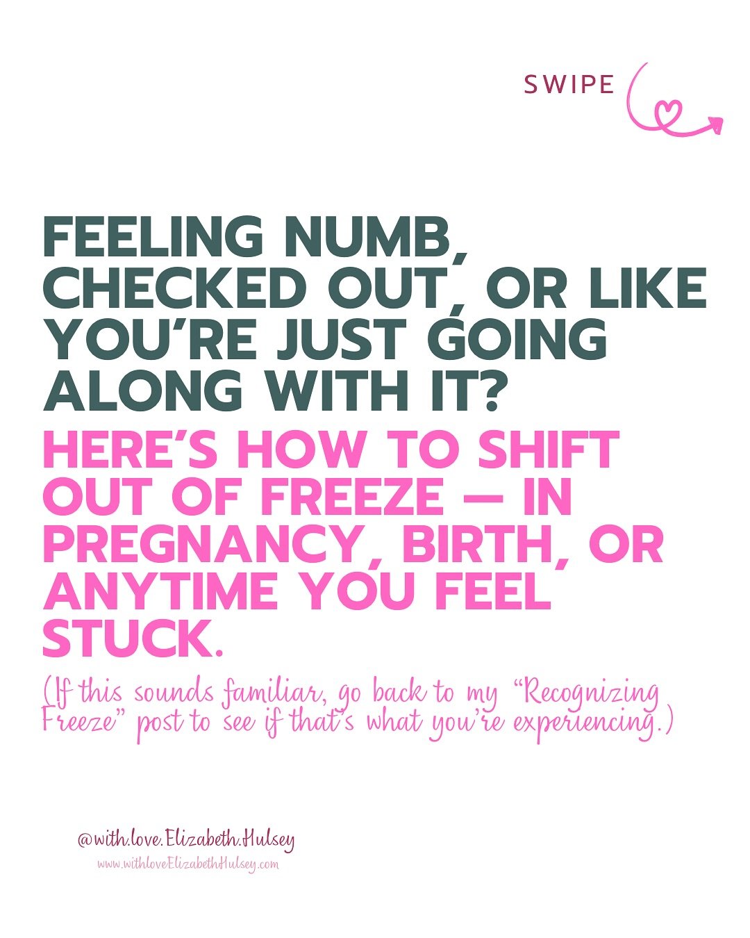 Let&rsquo;s talk about freeze.

I used to wait for someone to save me.
I thought if I just stayed quiet, made myself small enough, things might stay safe.
They didn&rsquo;t.

The first thing I did to shift was stop expecting rescue.
I started paying 