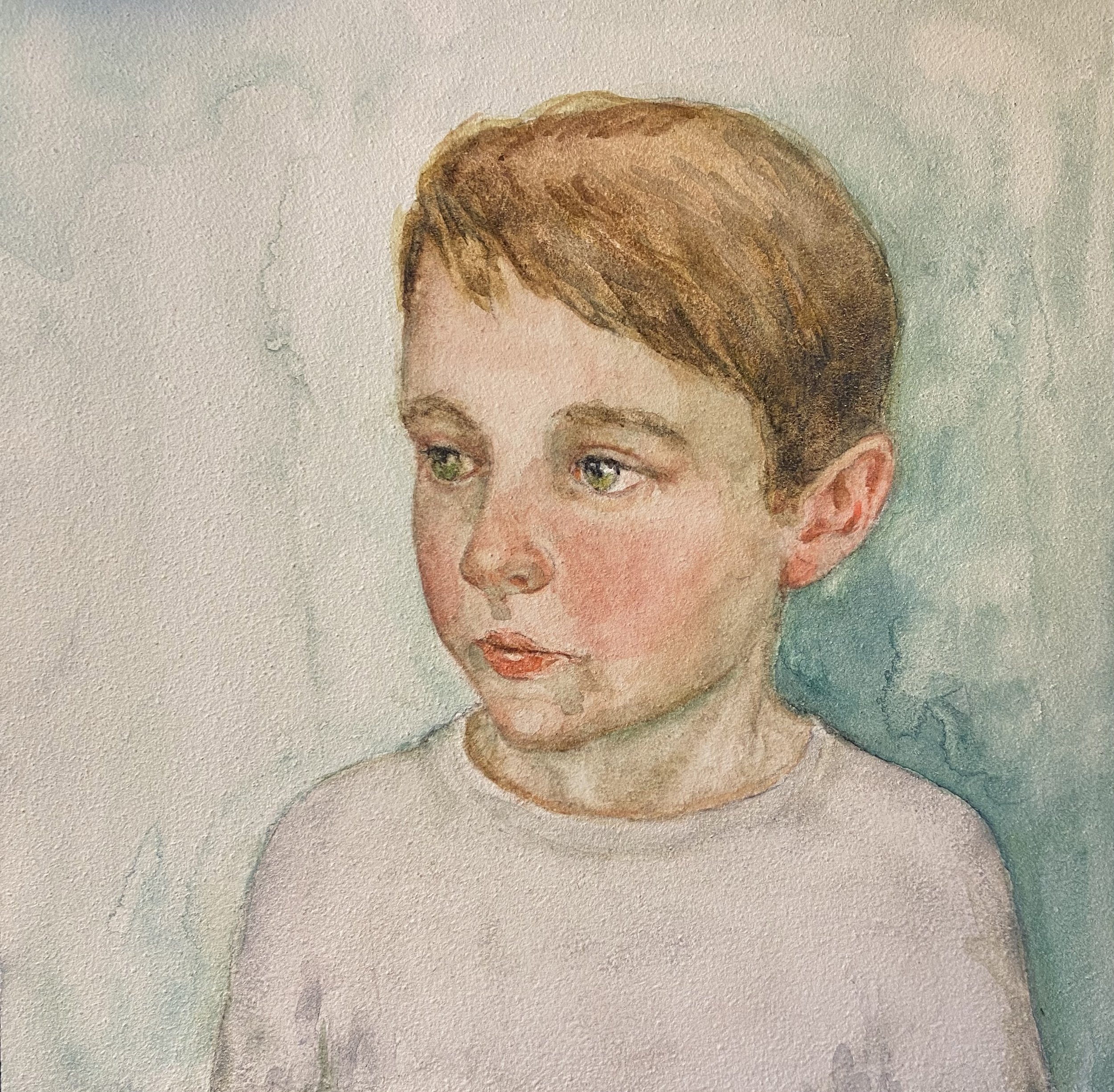 "Little Gio", 8x10, Watercolor on Aquabord