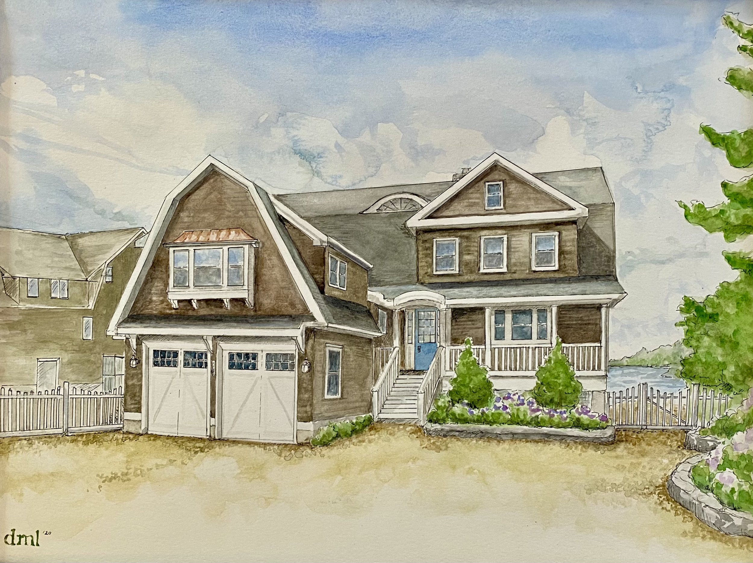 "St. John House", 18x24, Watercolor on Paper