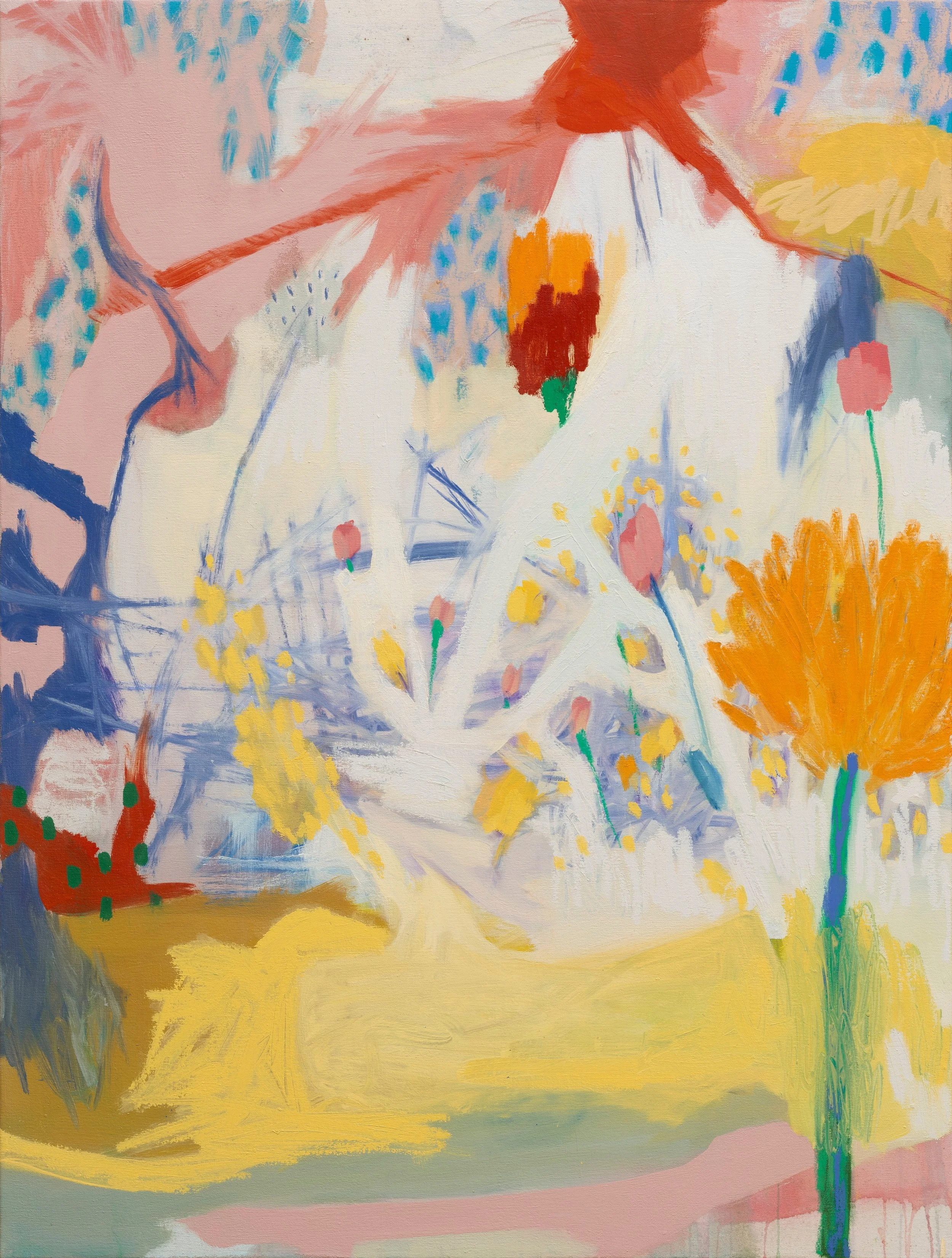 Studio Full of Summer I, 2026
Oil and Oil Stick on Canvas, Artist frame
40 &times;30 in