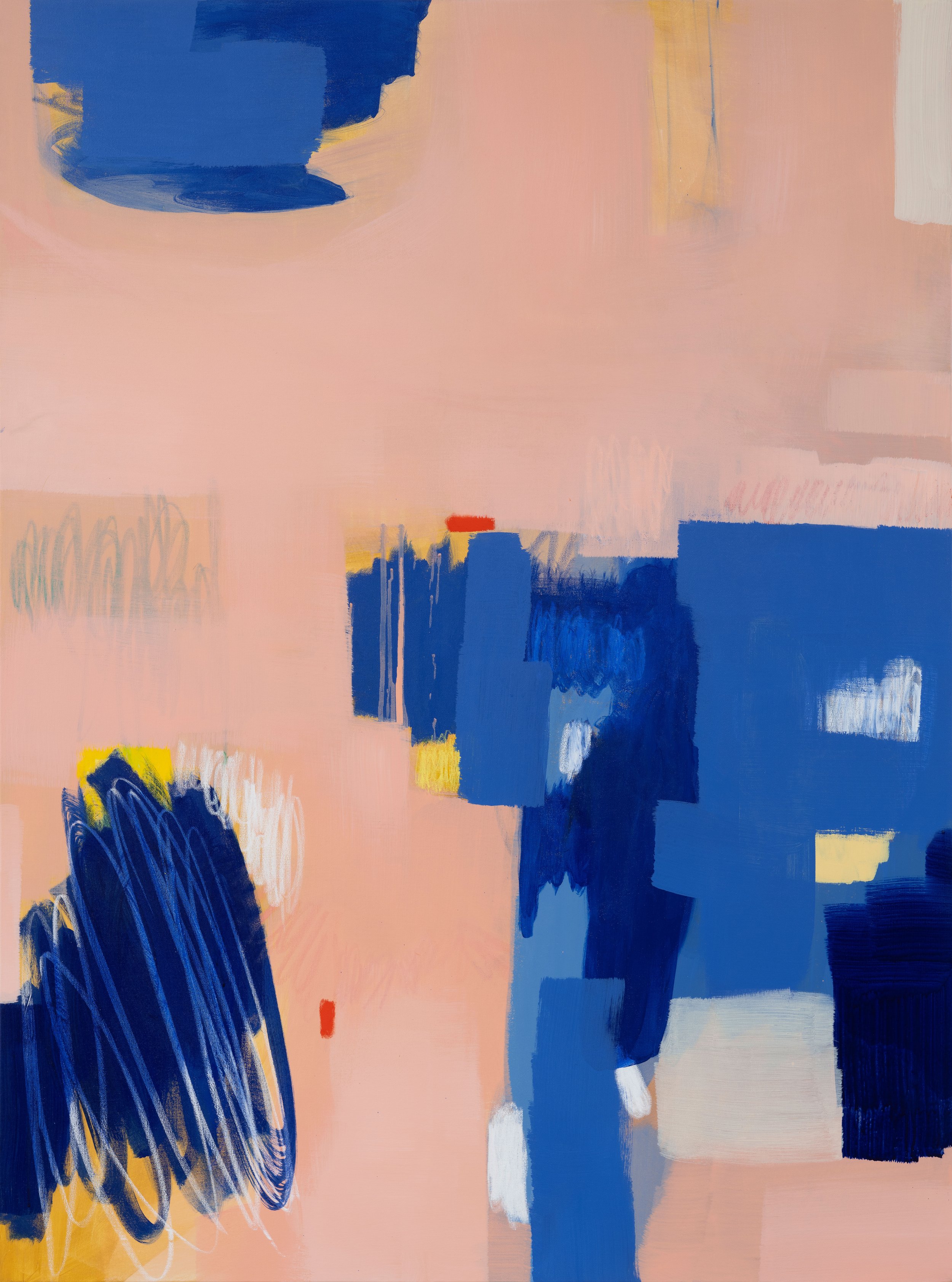 Mindscape 12, 2024, Oil and Oil Stick on Canvas, 51 x 38