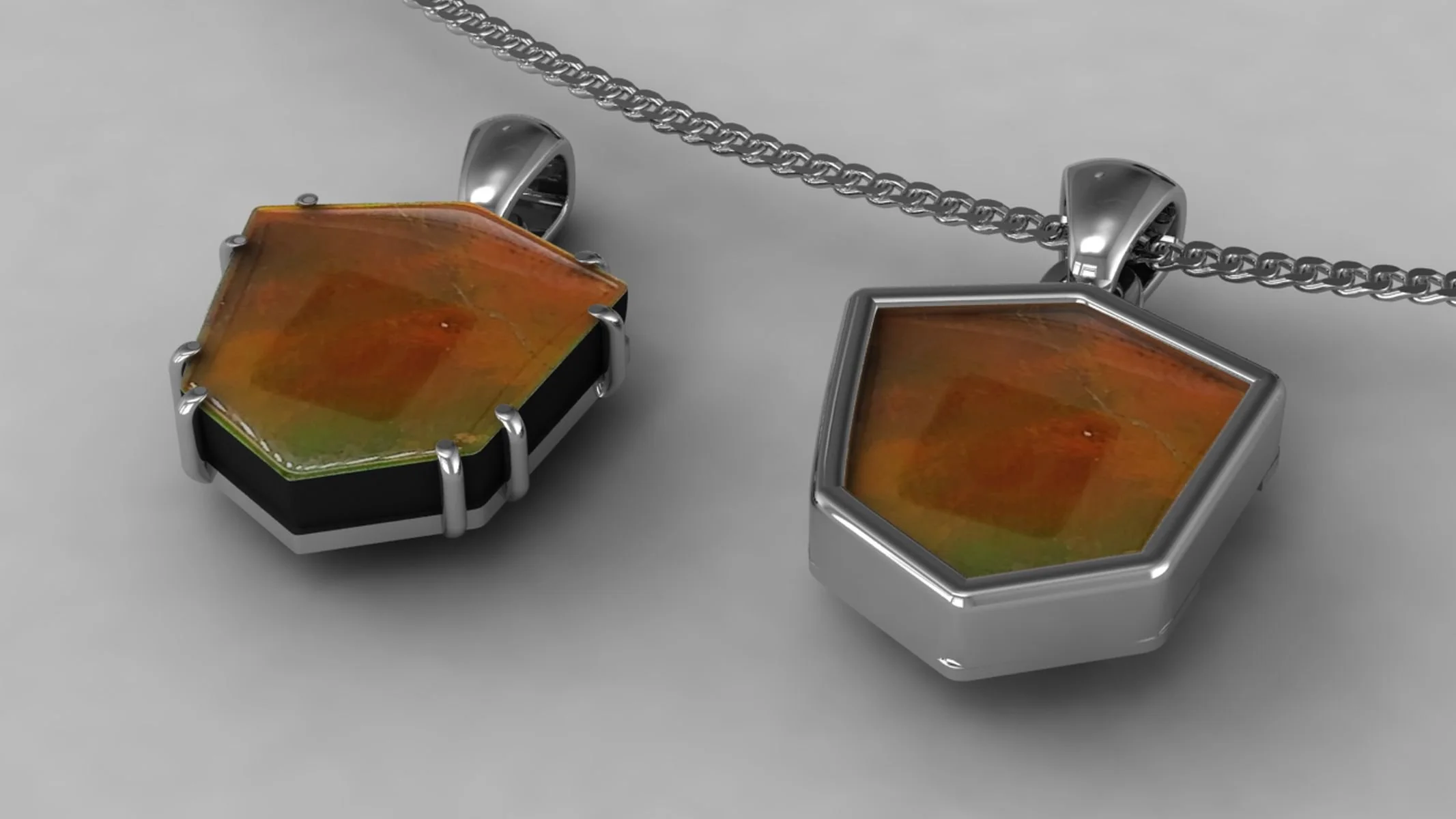Jeramy Chadney - Shield shape ammolite pendants V2 3.jpg