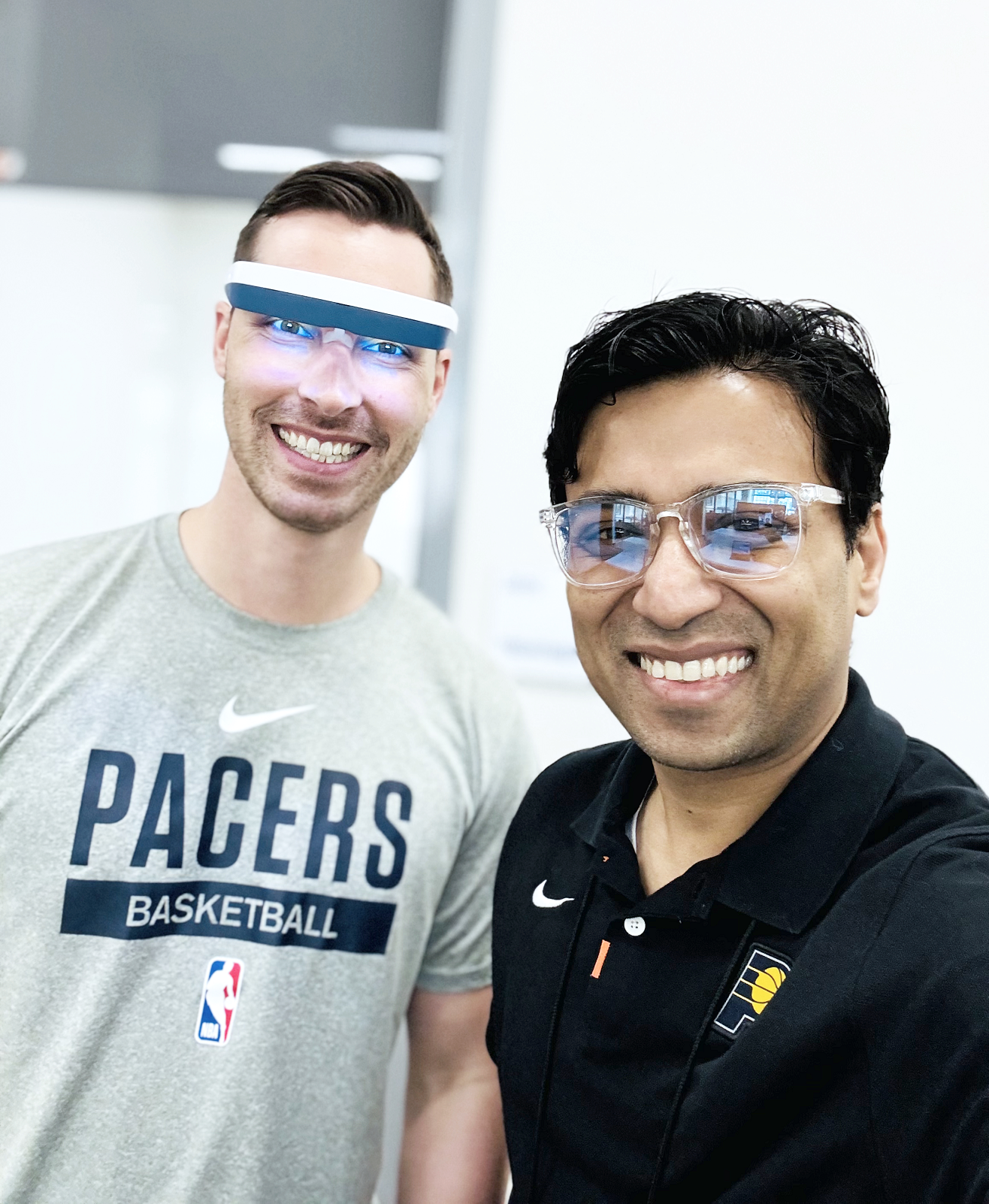 With Patrick Gilbert , Athletic Trainer and Physical Therapist for the Indiana Pacers