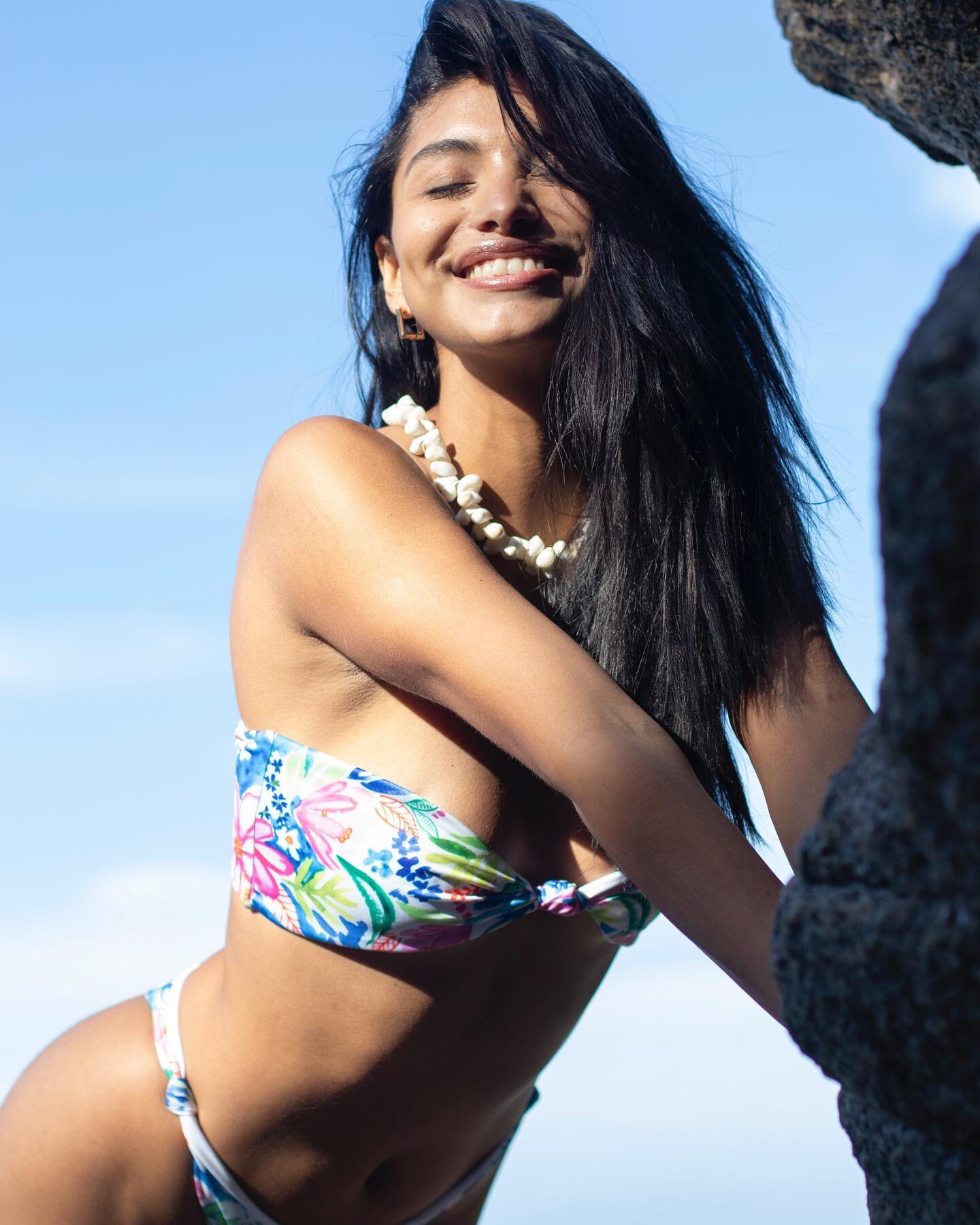 bikinis = happiness ☼ siempre 
~ la bonita @carolinareyes_  for @totiswim 

~ 

#abikinilife 
#sustainableswim 
#ladyofthesea