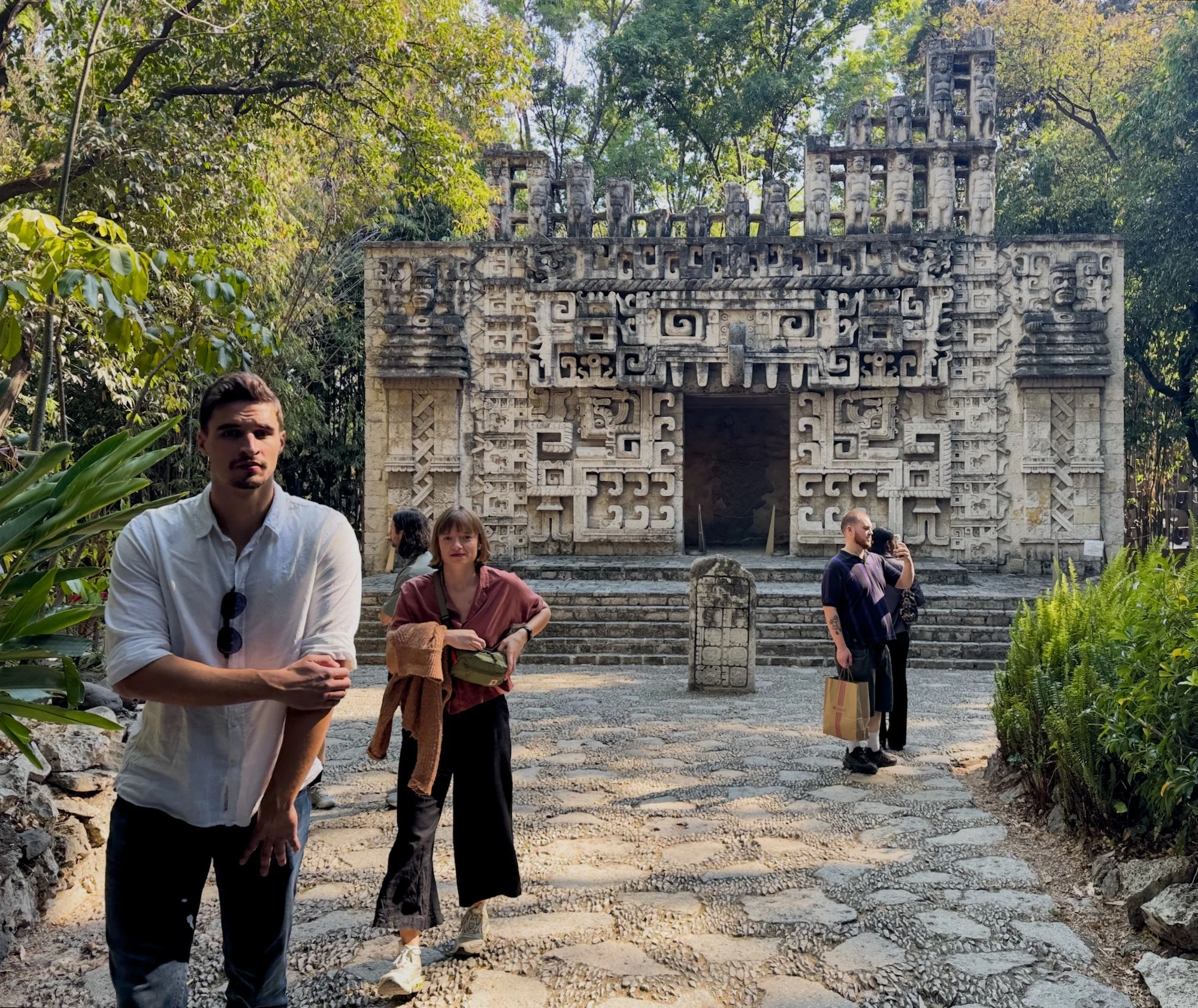 National Museum of Anthropology: amazing artifacts in the outdoor spaces.