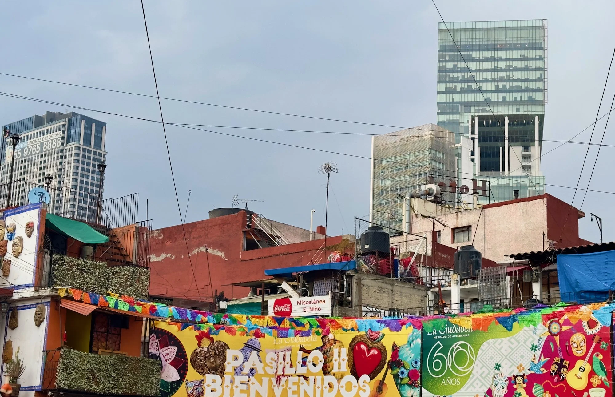 Near our hotel in Mexico City..