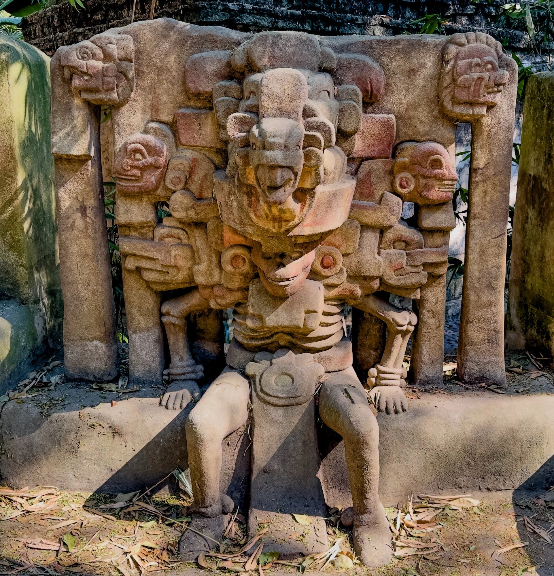 National Museum of Anthropology: a very cool artifact in an outdoor space.