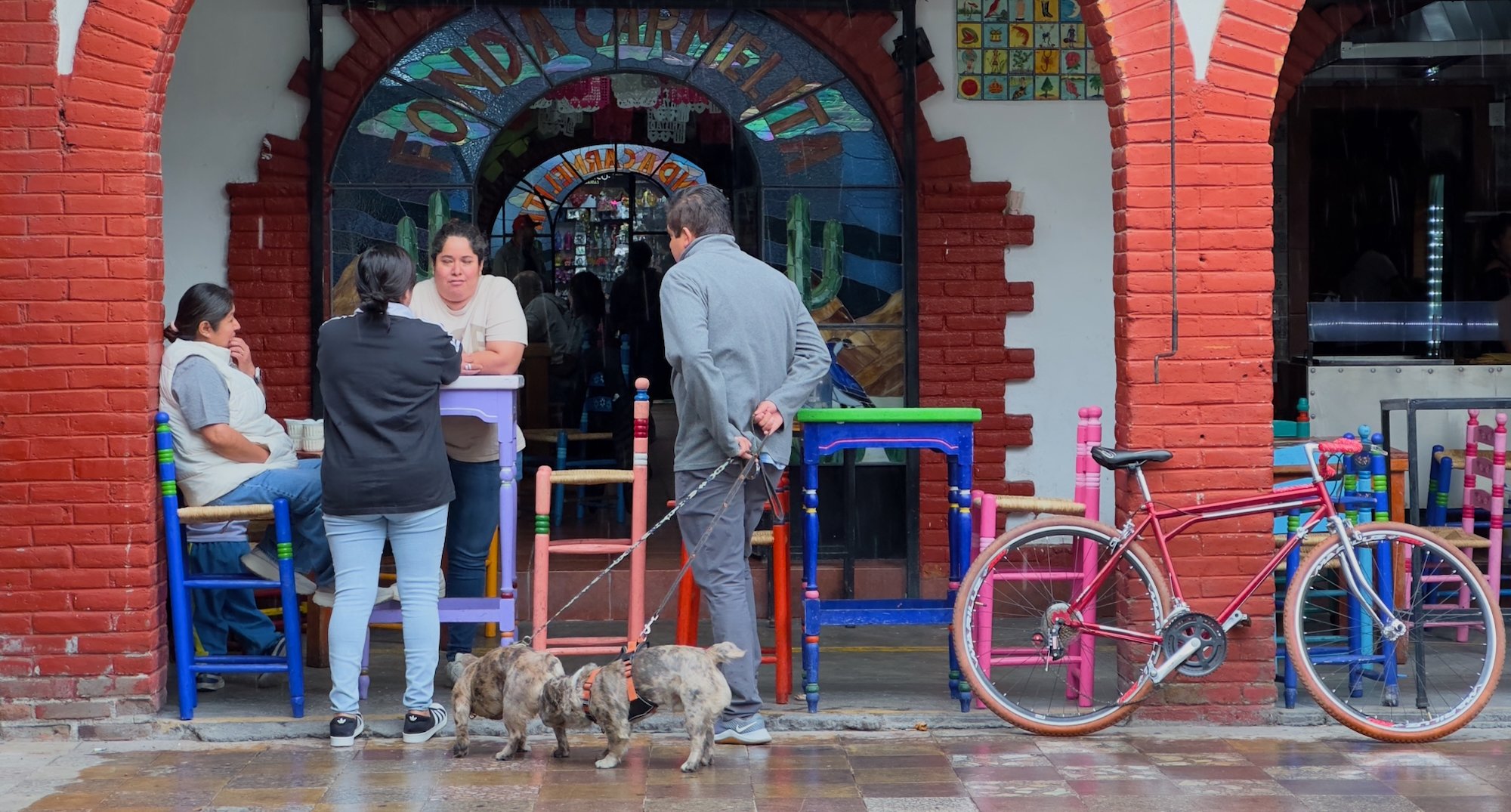 The market near our hotel. 