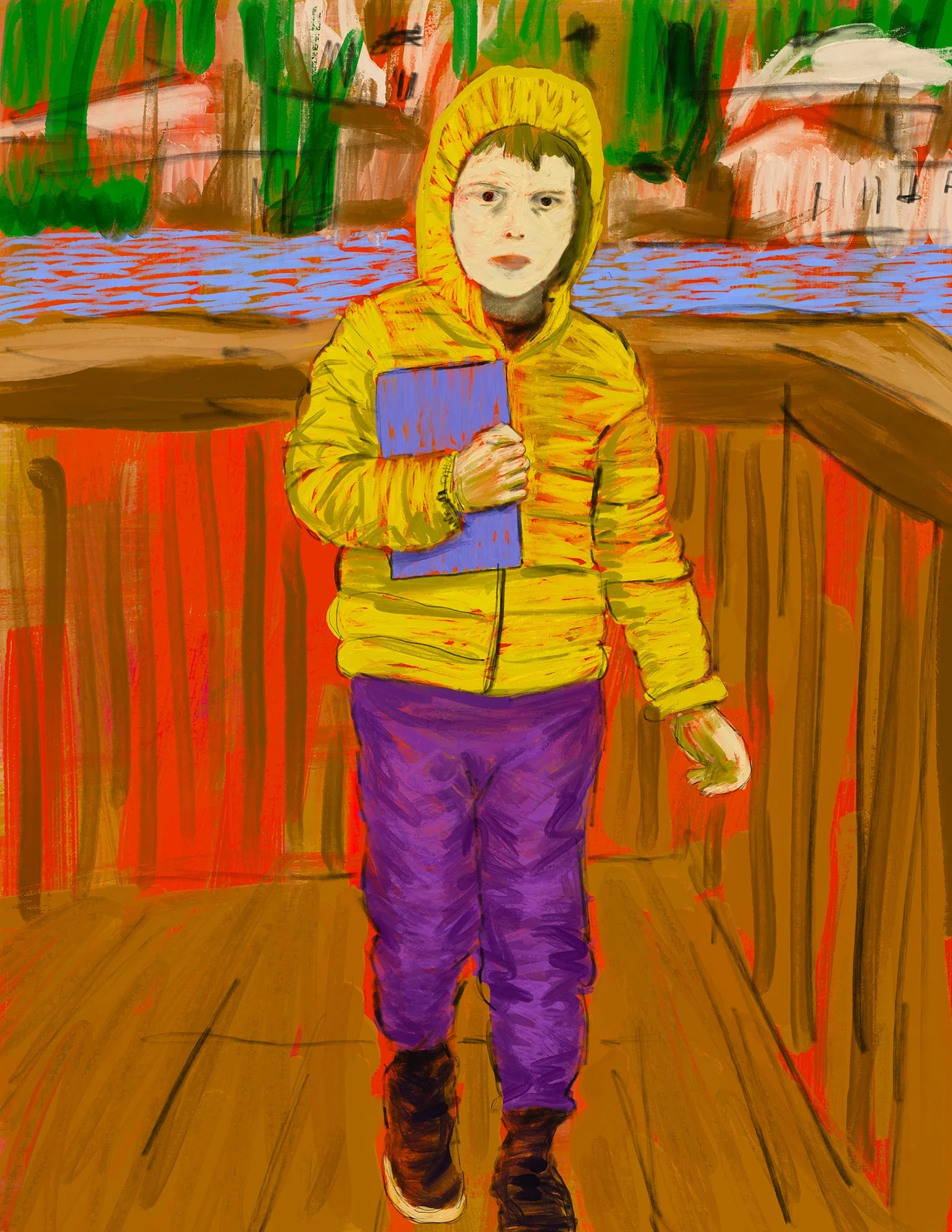 Boy With A Blue Notebook