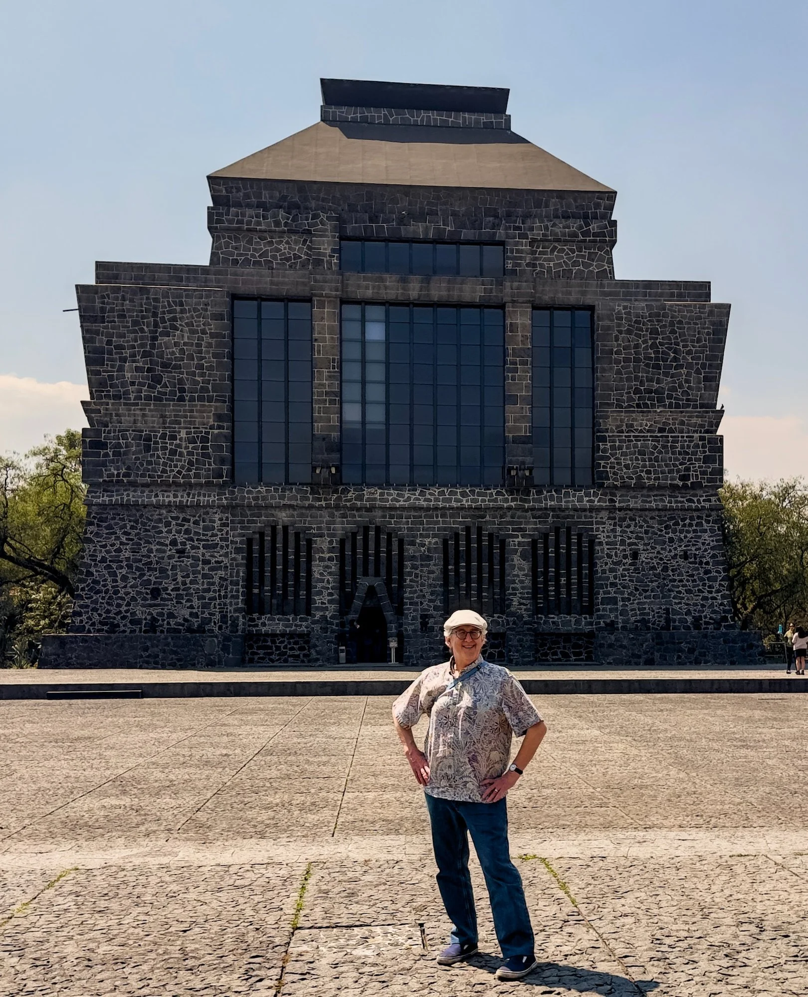 Anahuacalli Museum: Here I am standing in front of the museum.