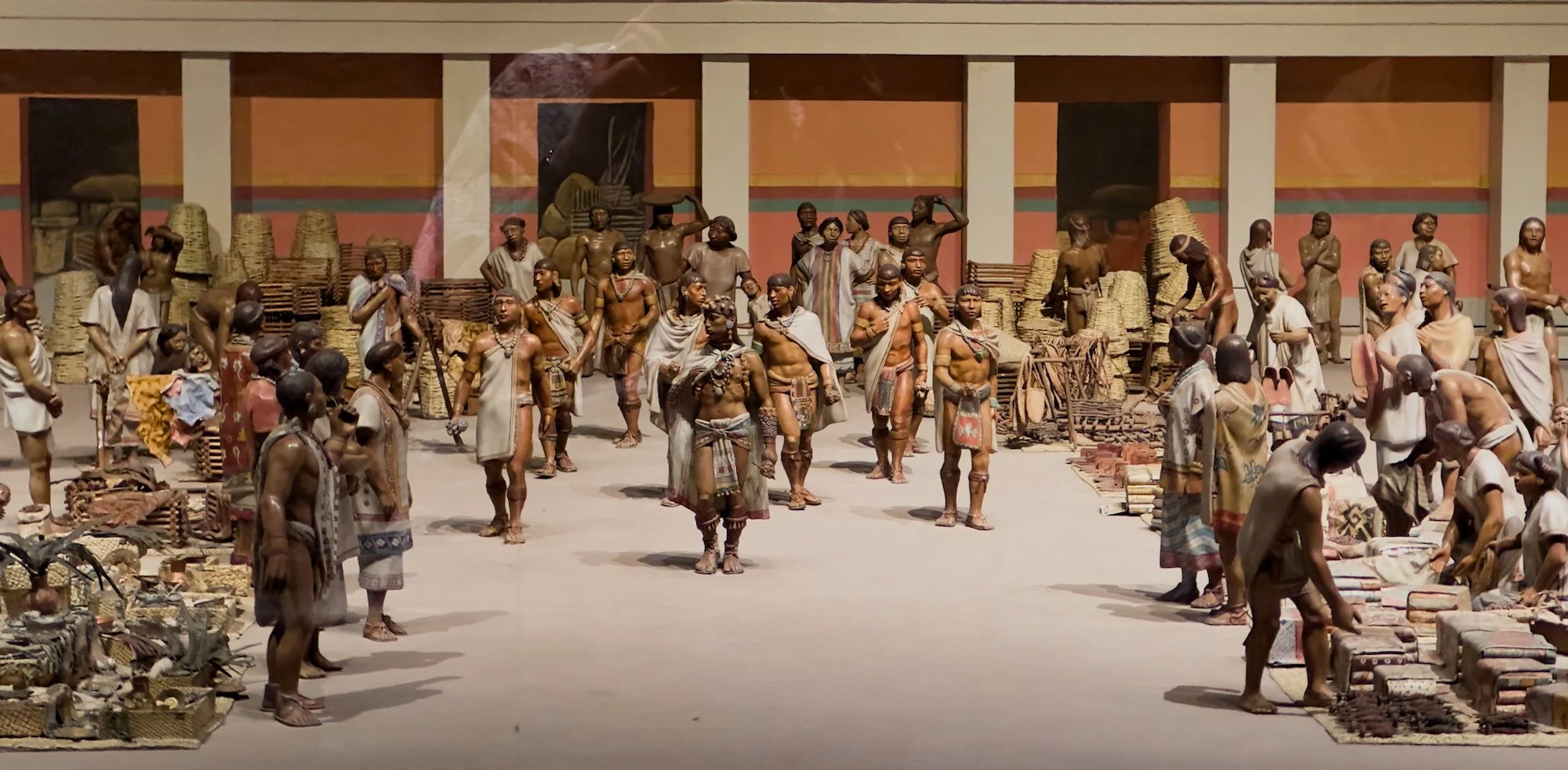 National Museum of Anthropology: This is just a small part of a large diorama depicting an Aztec market. 