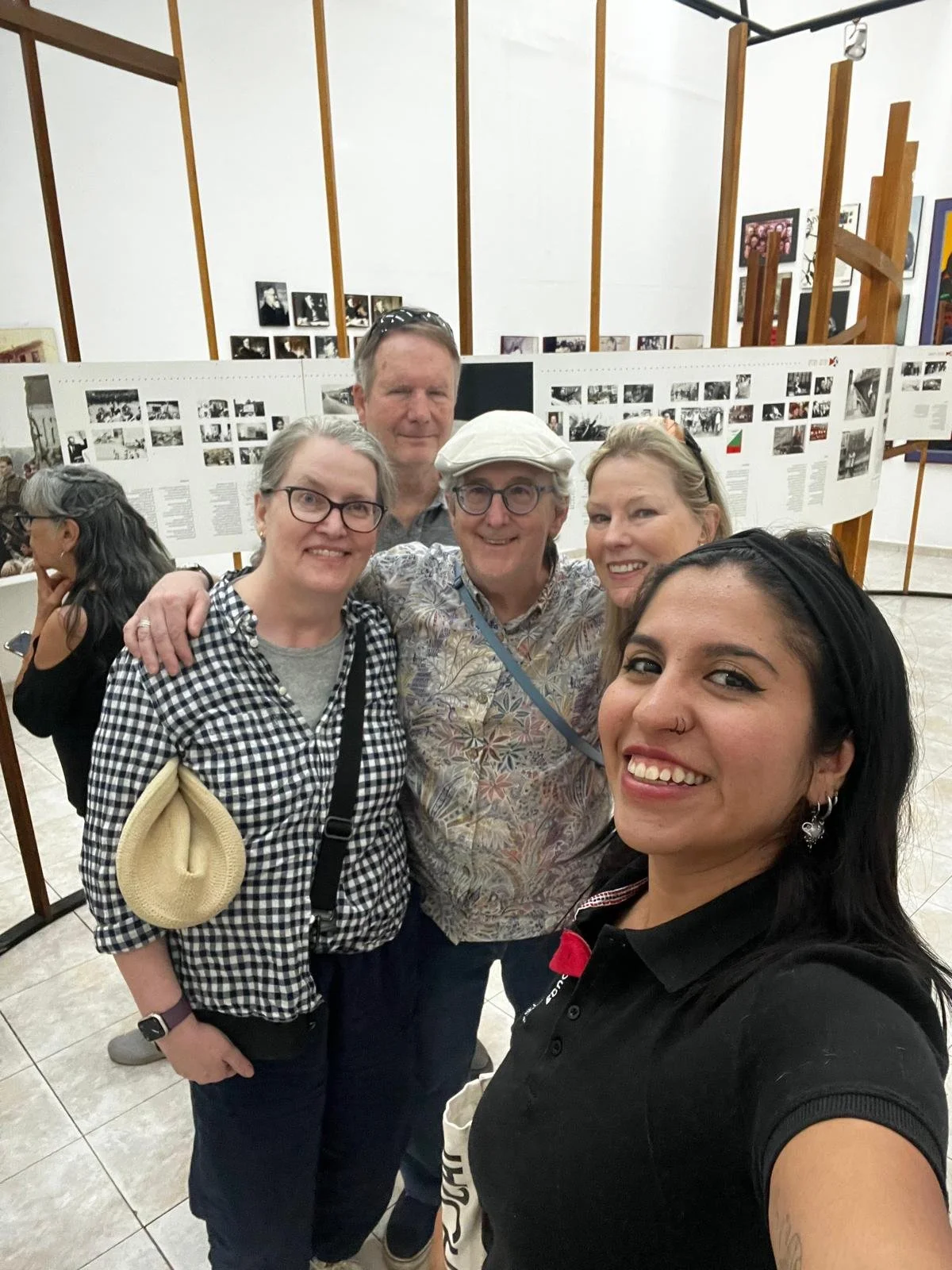 This is Delta our walking tour guide in the neighborhood of Coyoacán. Delta was really awesome! Here we are in the Trotsky Museum where her tour ended.