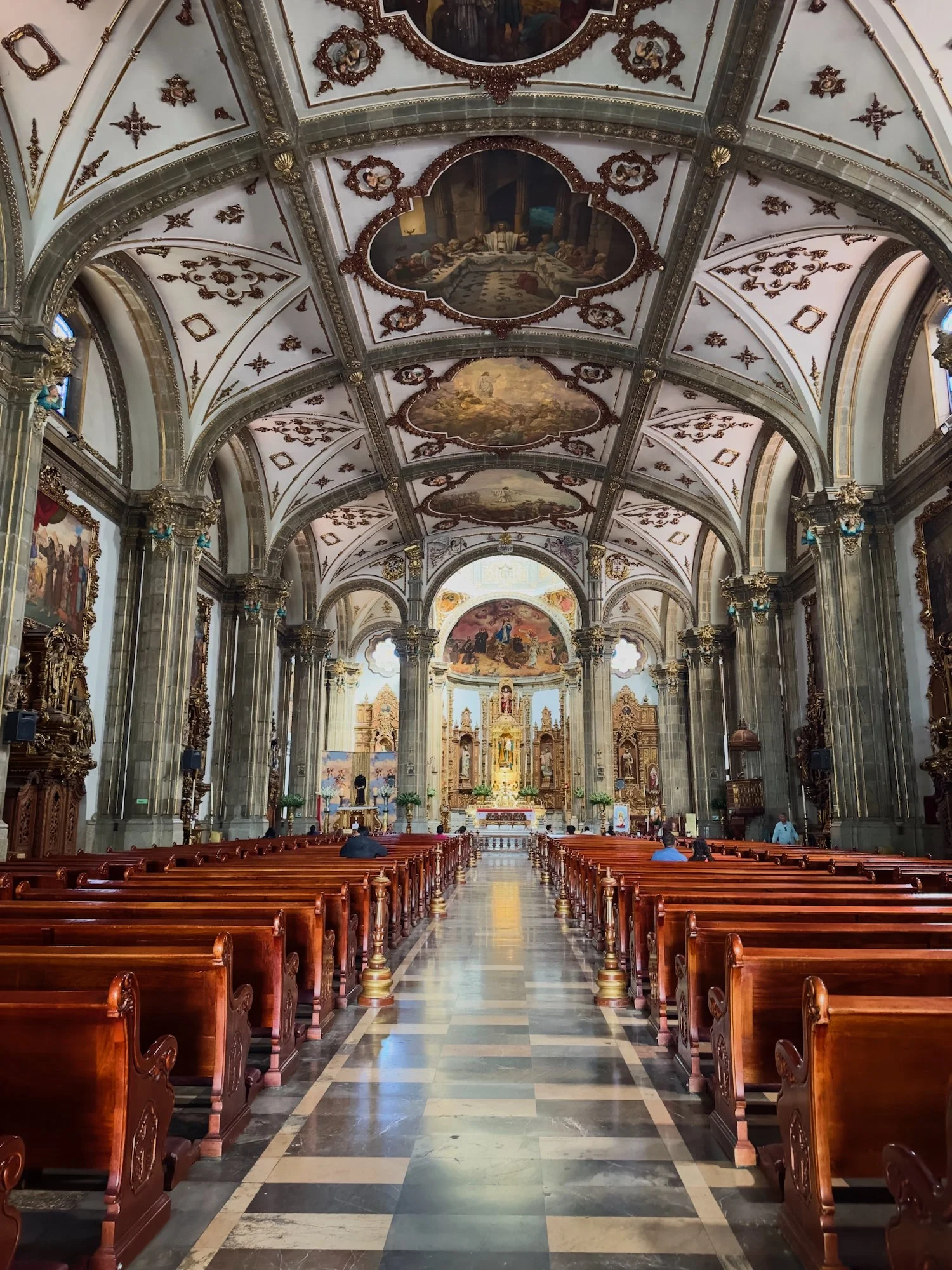 Coyoacán:  The Parroquia San Juan Bautista, one of the oldest churches in Mexico City.