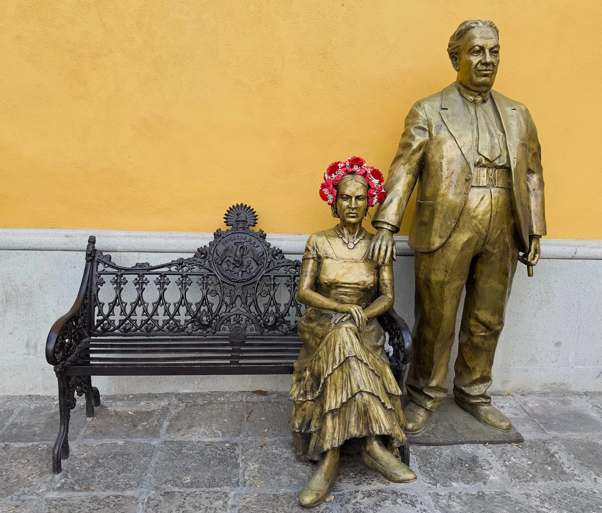 Coyoacán: This the courtyard where Frida Kahlo and Diego Rivera got married. It is near the Casa Azul, where Frida grew up and ultimately died. 