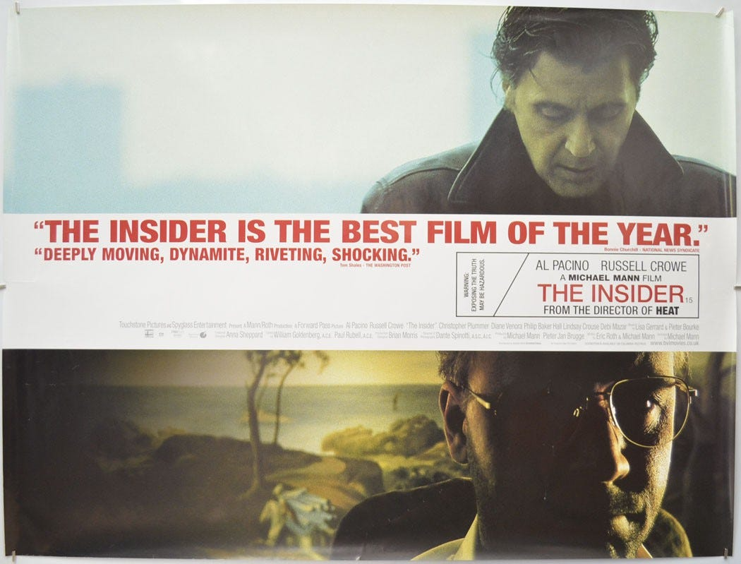 Rediscovering 'The Insider': A Forgotten Michael Mann Classic&nbsp;